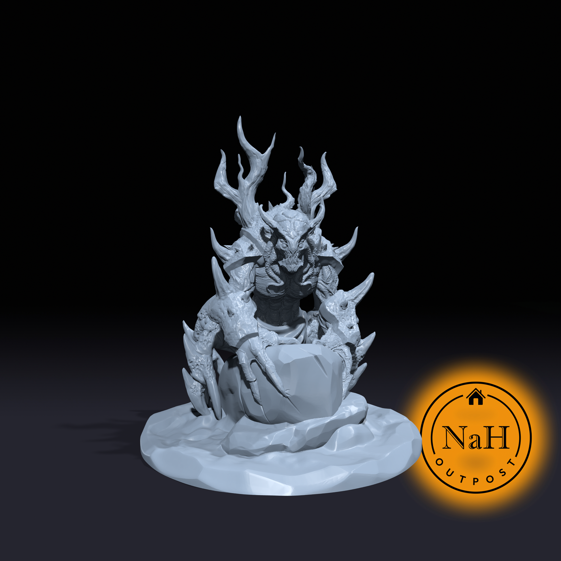 Shadethorn the Nightclaw | Dark Fiend | Shadow Spider | Demon Miniature for Tabletop games like D&D 5e and TTRPG War Gaming