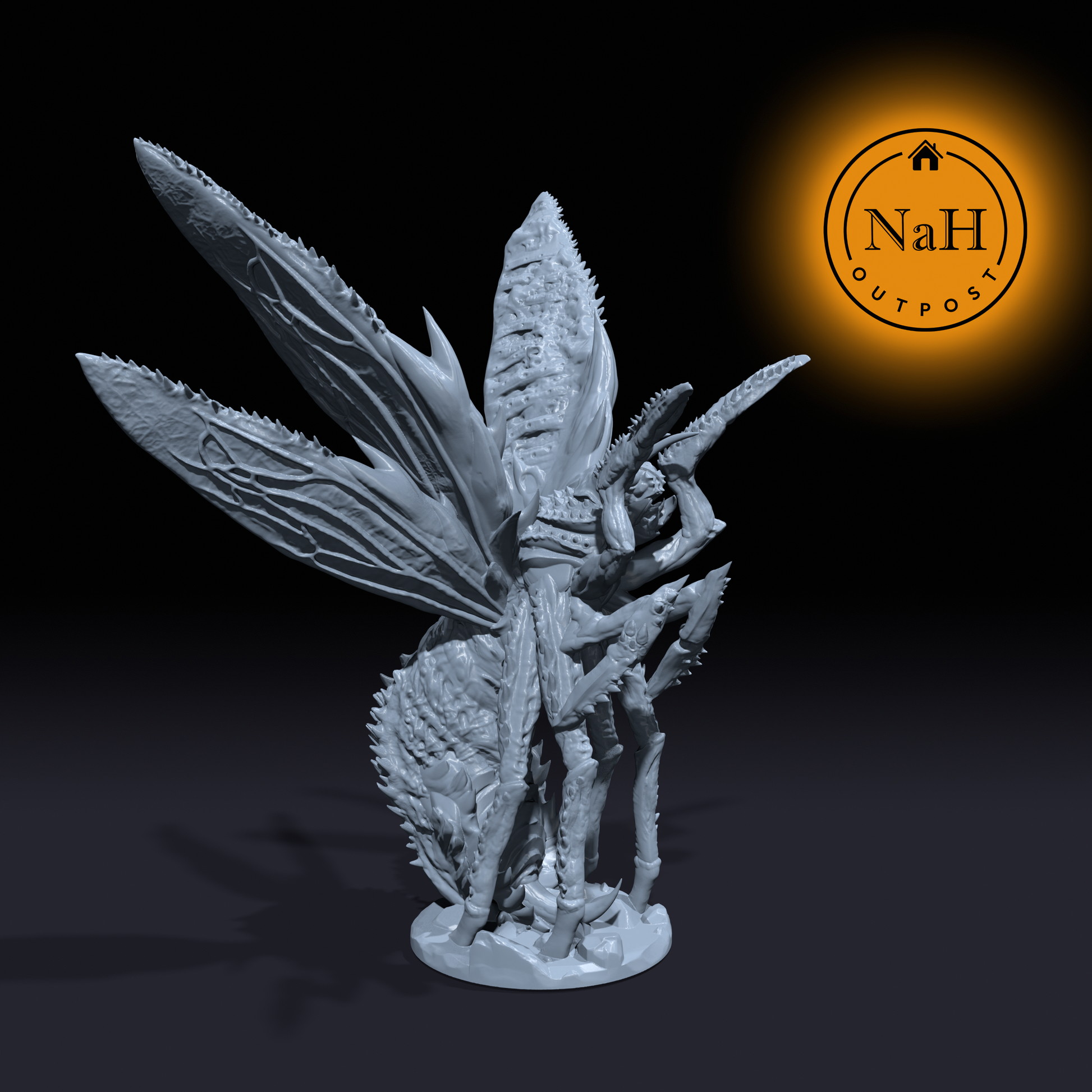 Sinderwing, the Scorching Swarm | Hellwasp | Hell Wasp | Miniature for Tabletop games like D&D and War Gaming