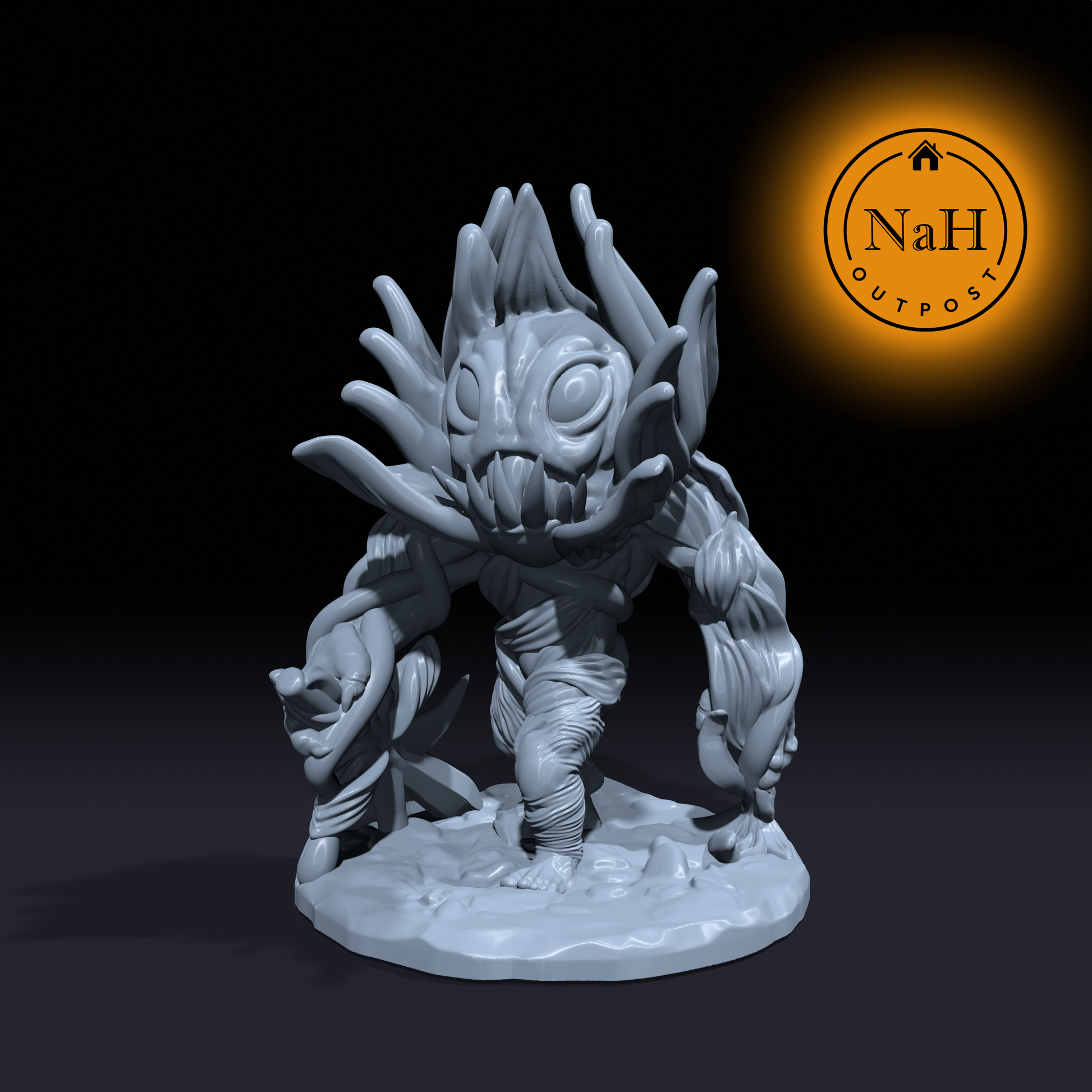 Twiggle, the Briar Sproutling | Plantling | Shrieker Plant Miniature for Tabletop games like D&D 5e and TTRPG War Gaming