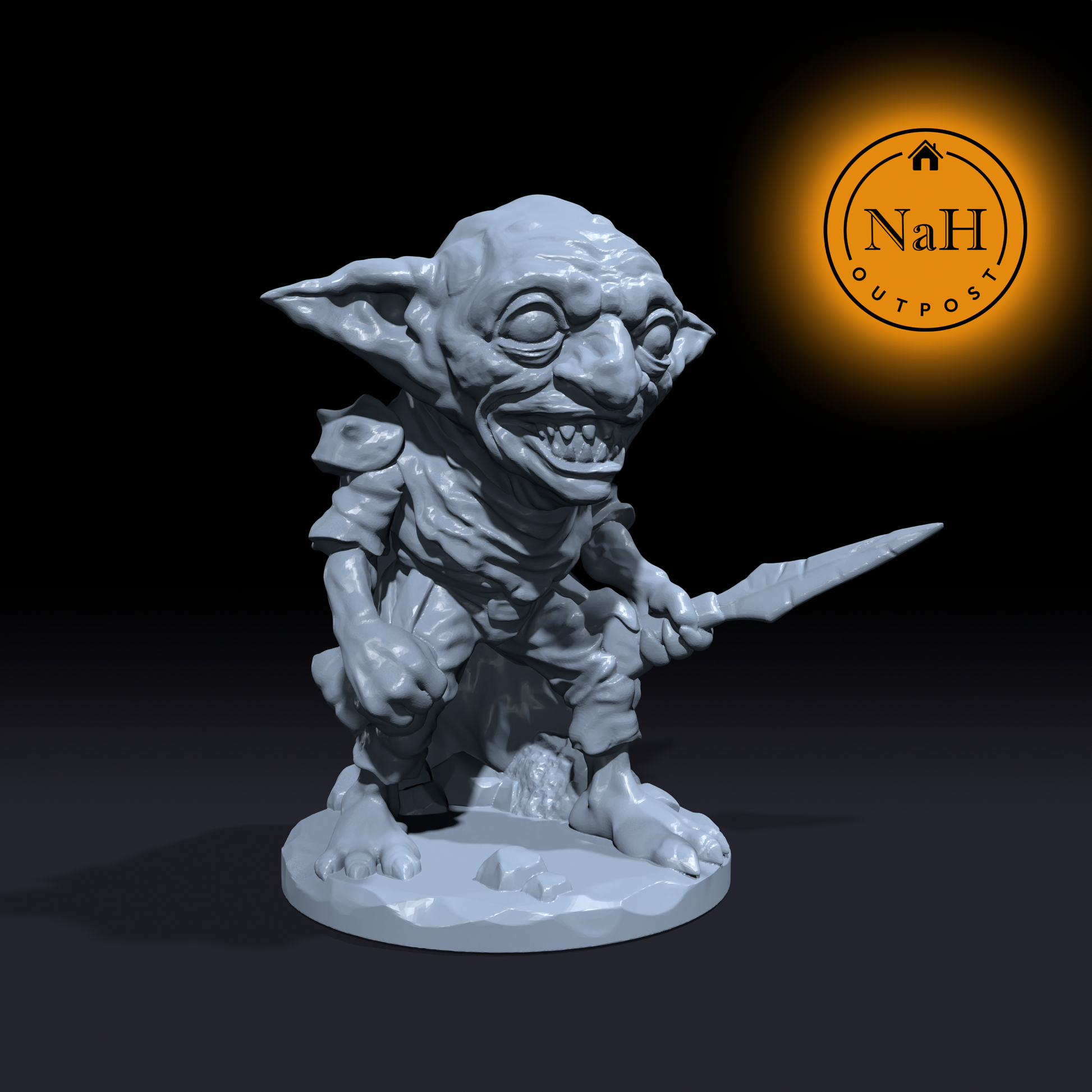 Glitch Grin, the Shadow Imp | Mitflit | Shadowfey Miniature for Tabletop games like D&D and War Gaming