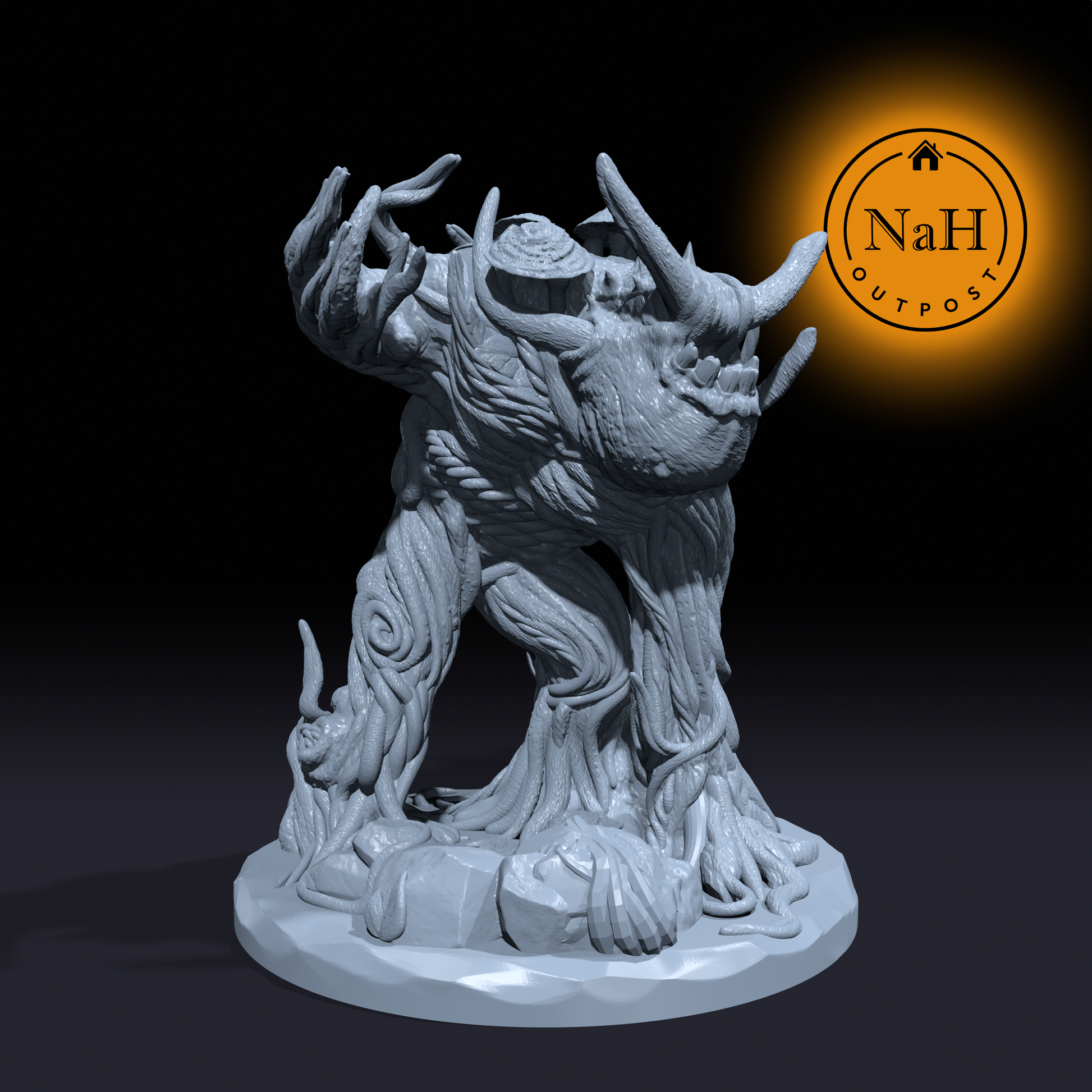 Briarheart, the Swamp Guardian | Shambling Mound | Shambling Plant Miniature for Tabletop games like D&D and War Gaming