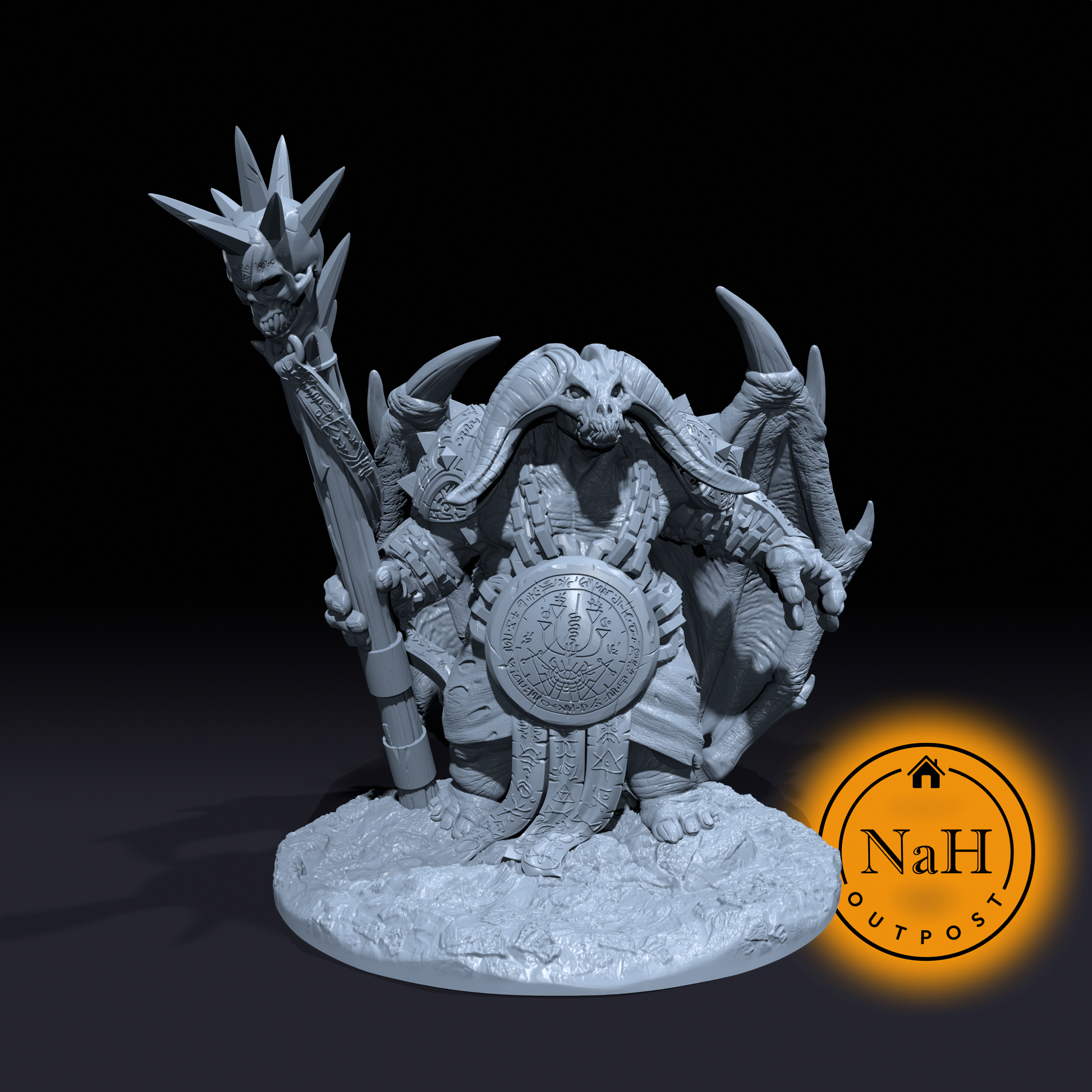 Orcus | Demon Lord of Undeath | Archdemon Fiend | Miniature for Tabletop games like D&D and War Gaming