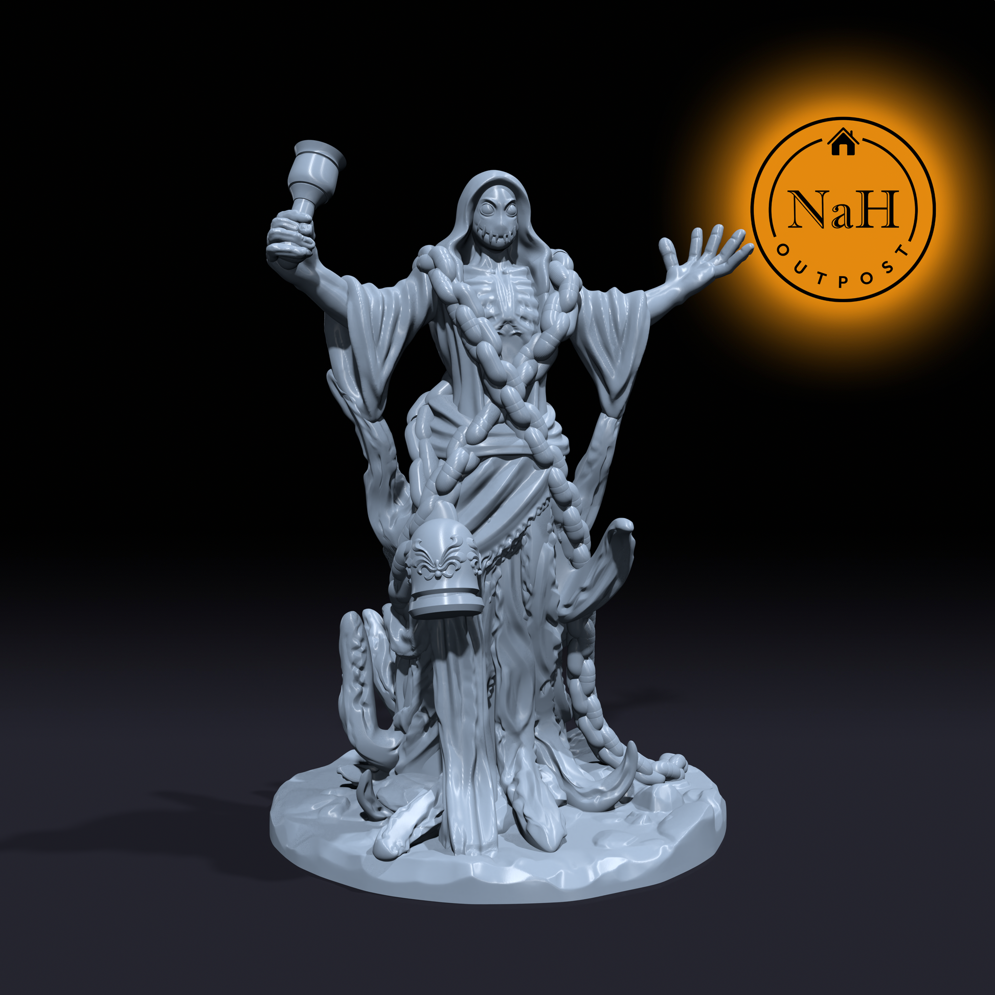 Spirit of the Deep | Kraken Priest Miniature for Tabletop games like D&D 5e and TTRPG War Gaming