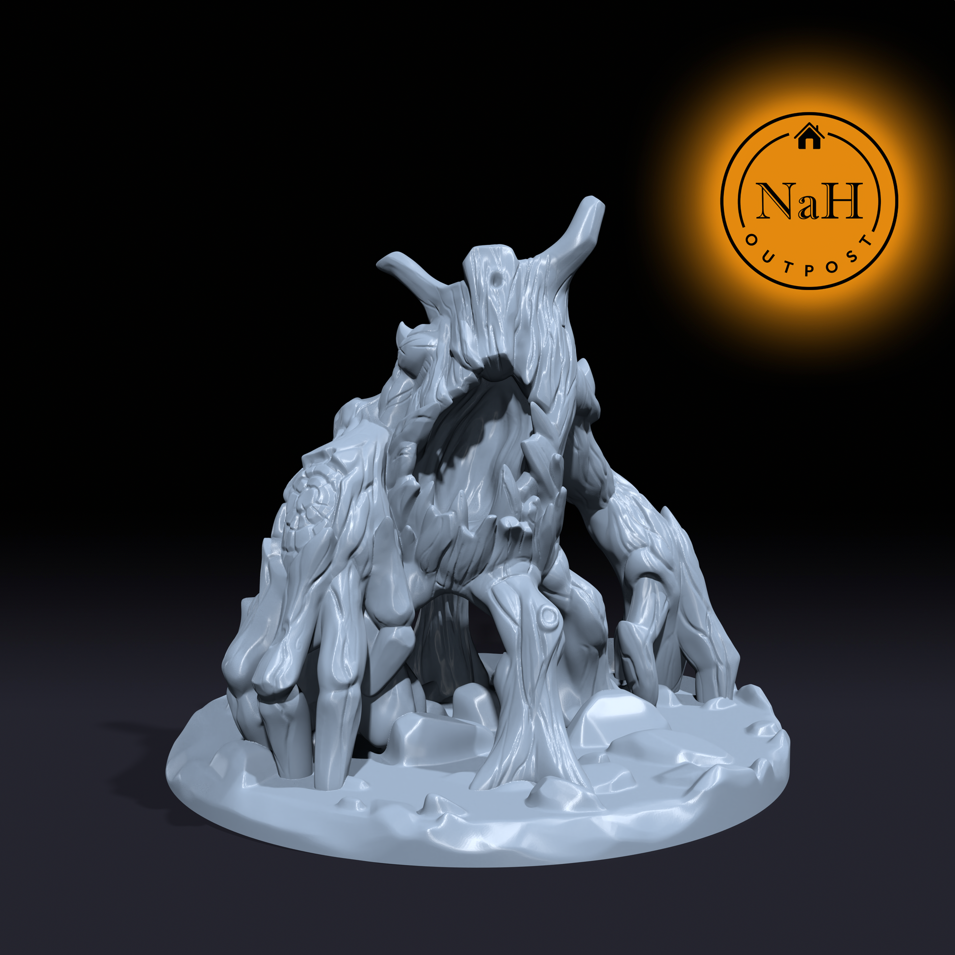Ashenbark, Scourge of the Wilds | Treant | Terror Tree Miniature for Tabletop games like D&D and War Gaming