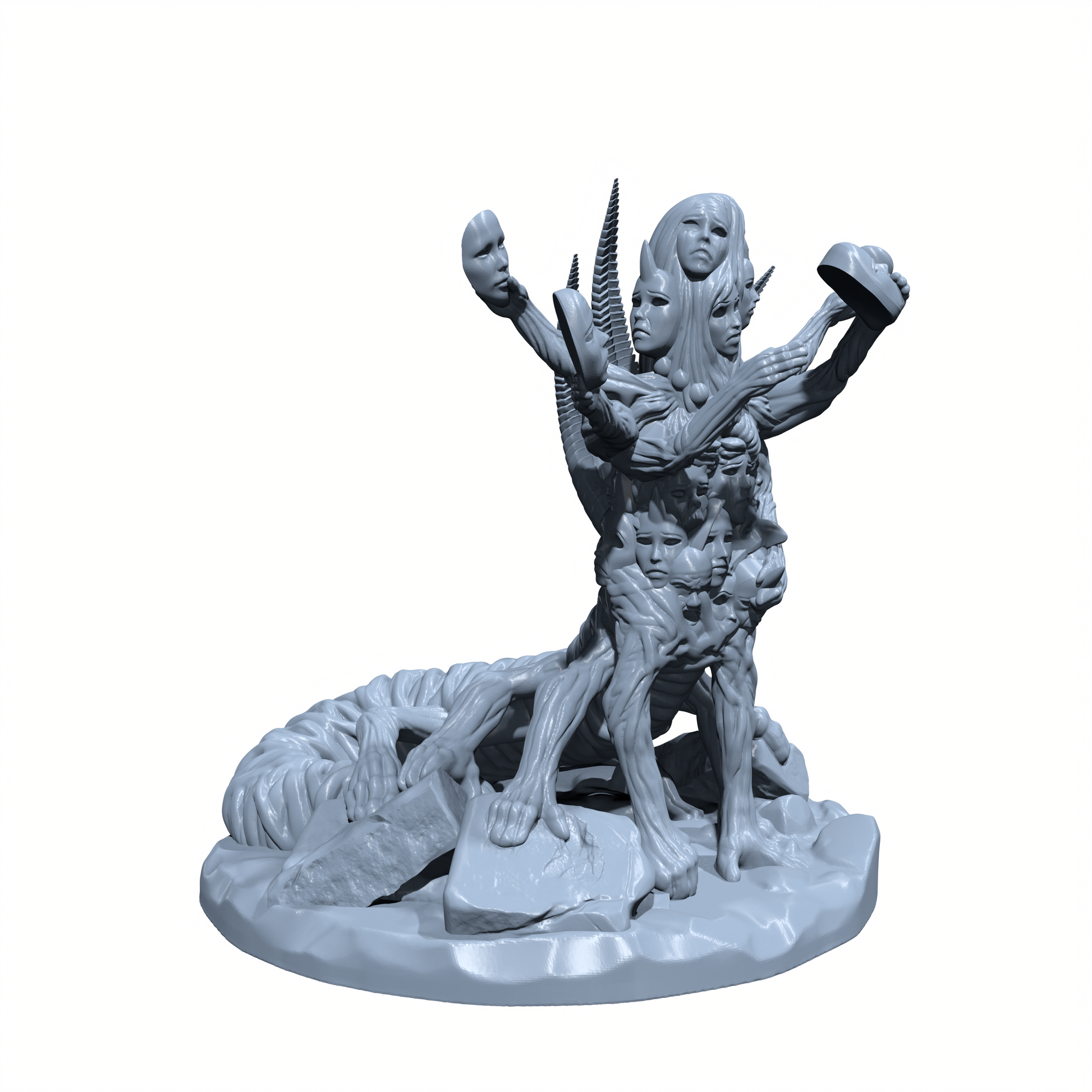 Visage Weaver, Harbinger of Lost Forms | Thief Of Masks | Mask Golem Miniature for Tabletop games like D&D 5e and TTRPG War Gaming