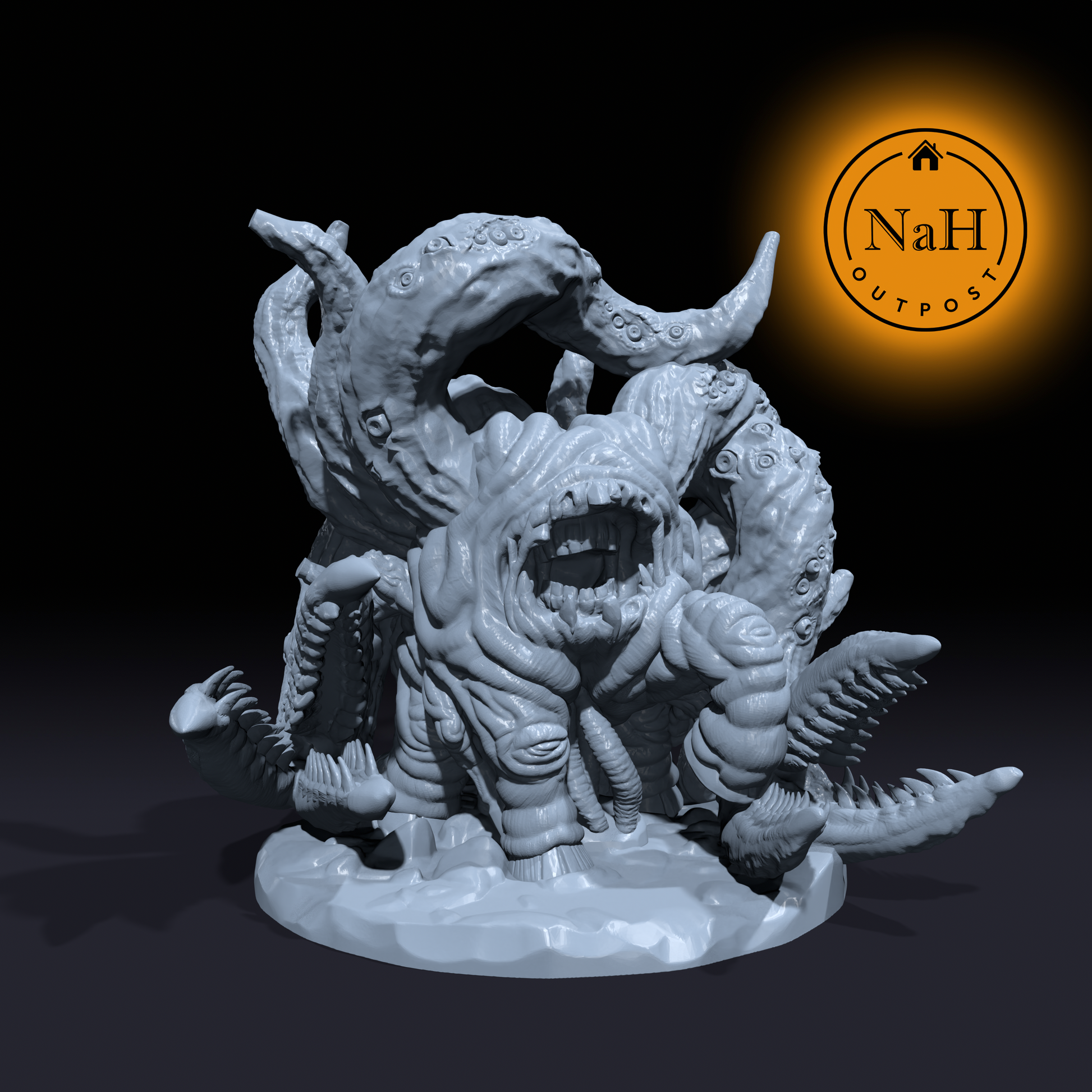Tangleclaw, Flayer of the Lost | Thrashing Eye Beast | Eye tentacle Miniature for Tabletop games like D&D 5e and TTRPG War Gaming