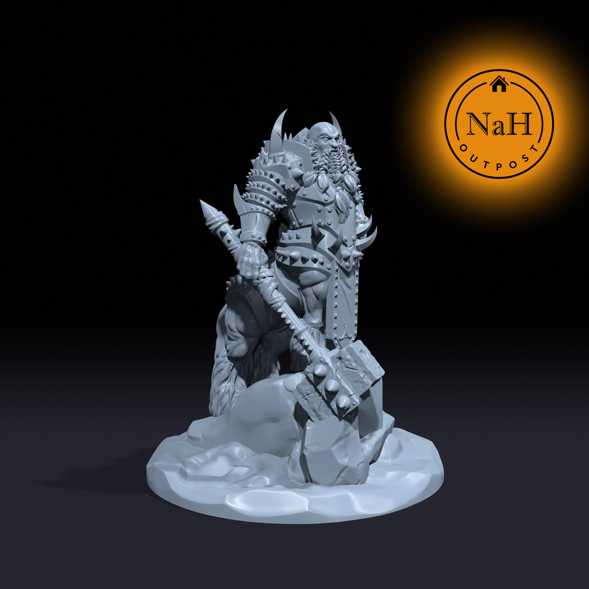 Deepbeard | Dwarven Centaur | Undertaur Miniature for Tabletop games like D&D 5e and TTRPG War Gaming