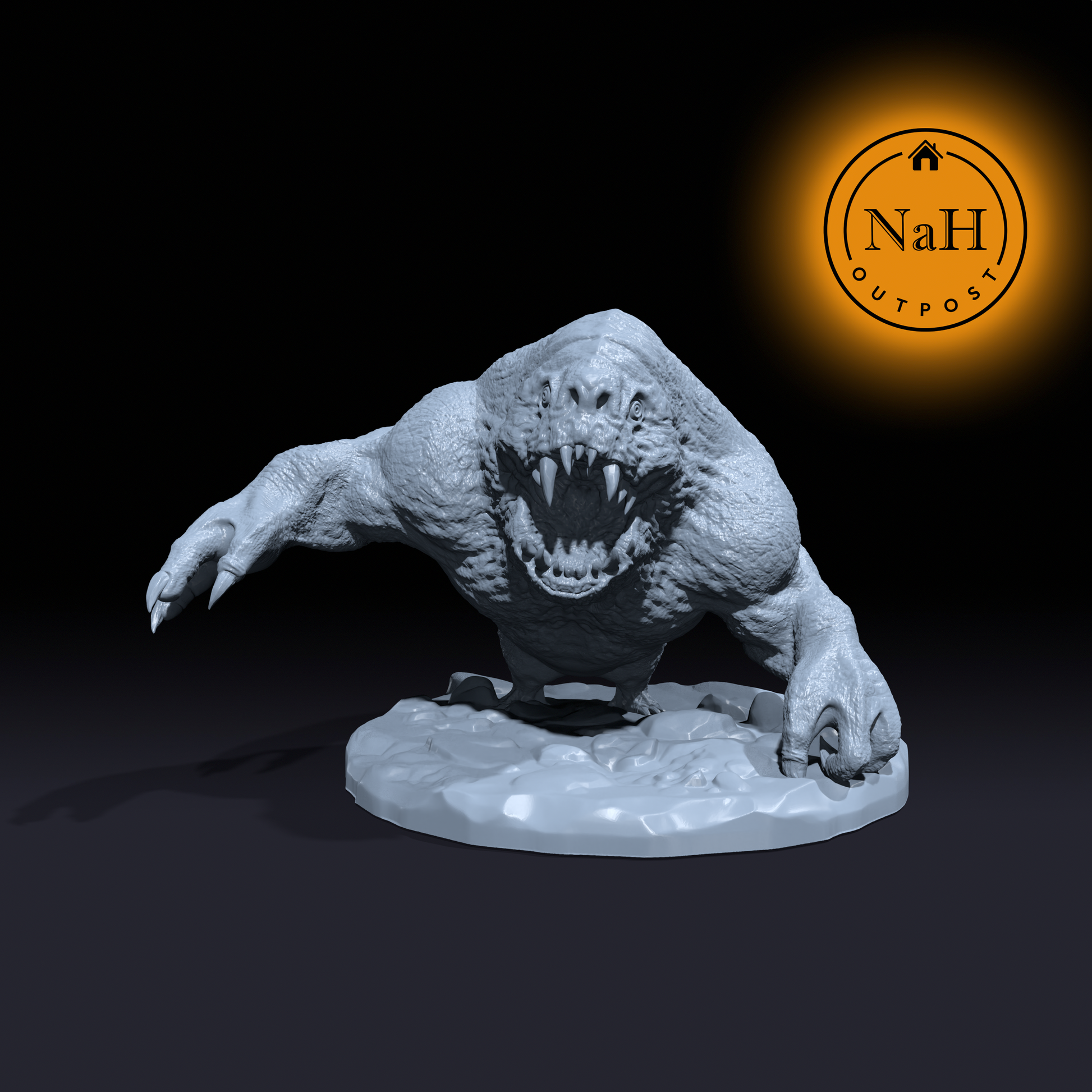 Gulper, Eater of the Lost | Underglutton | Underdark Monstrosity Miniature for Tabletop games like D&D 5e and TTRPG War Gaming