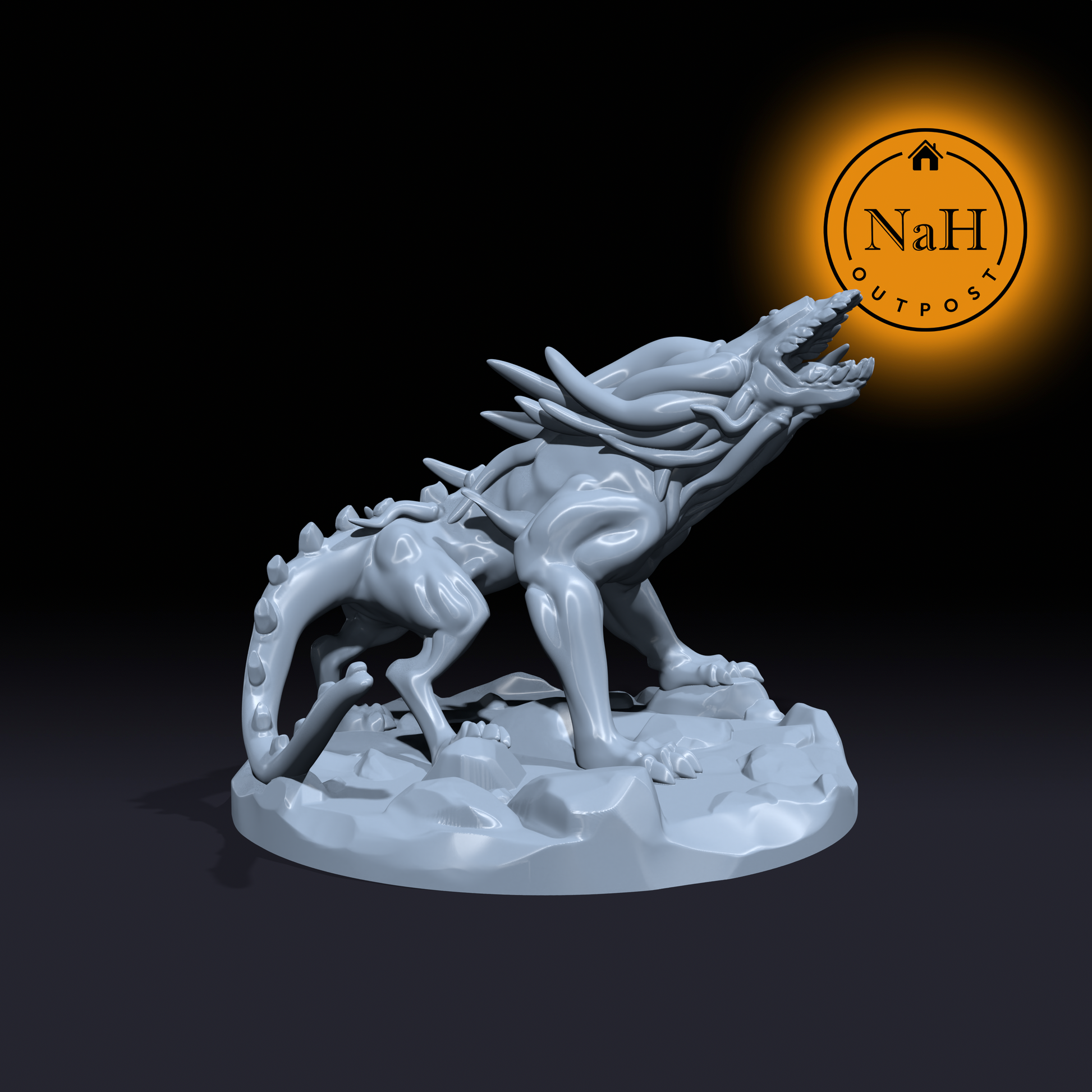 Nullfang, the Unseen Hunter | Akata | Voidbound Hound | Miniature for Tabletop games like D&D and War Gaming
