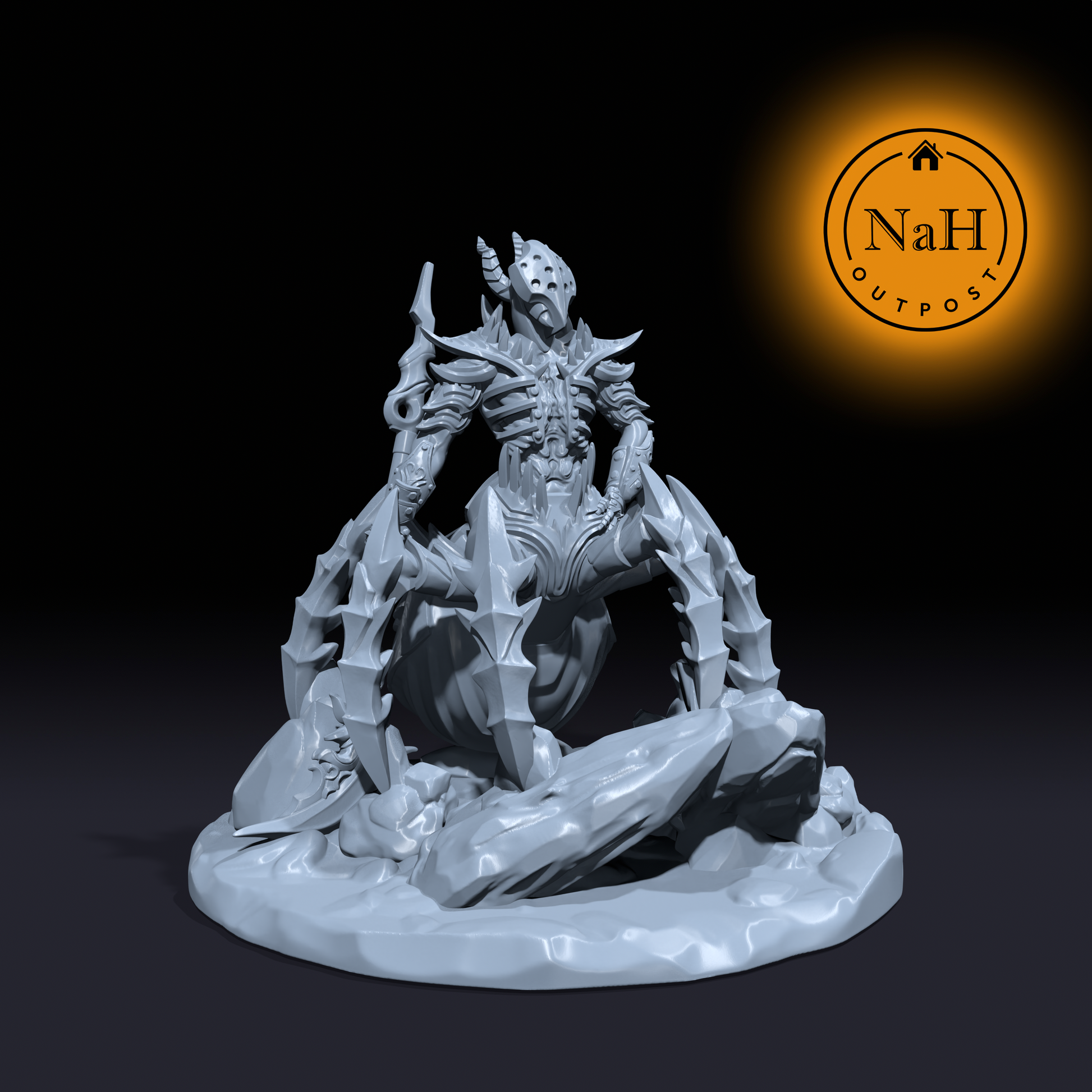 Crimsonweb, the Blood Drinker | Warmonger Devil | Archdevil Spider Fiend Miniature for Tabletop games like D&D and War Gaming