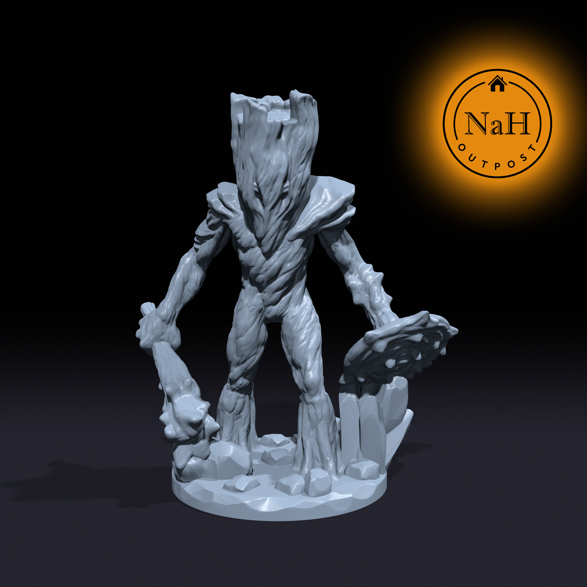 Thornshield, the Verdant Protector | Wood Woad | Wood Ward Miniature for Tabletop games like D&D and War Gaming