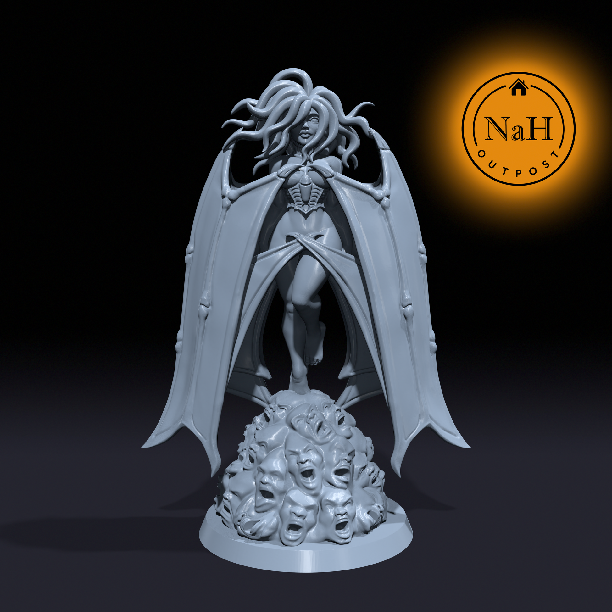 Salanith, the Heartbreaker | Fate Demon | Pinup miniature for Tabletop games like D&D and War Gaming| Dungeons and Dragons Mini | RN estudio