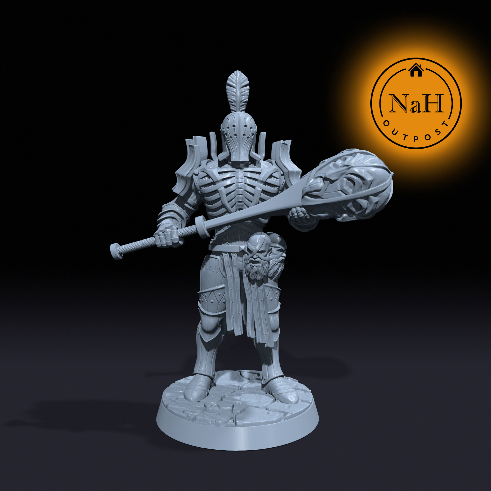 Amladril Doomcaller | Death Knight Paladin Miniature | Tabletop Games D&D War Gaming | Dungeons and Dragons Mini