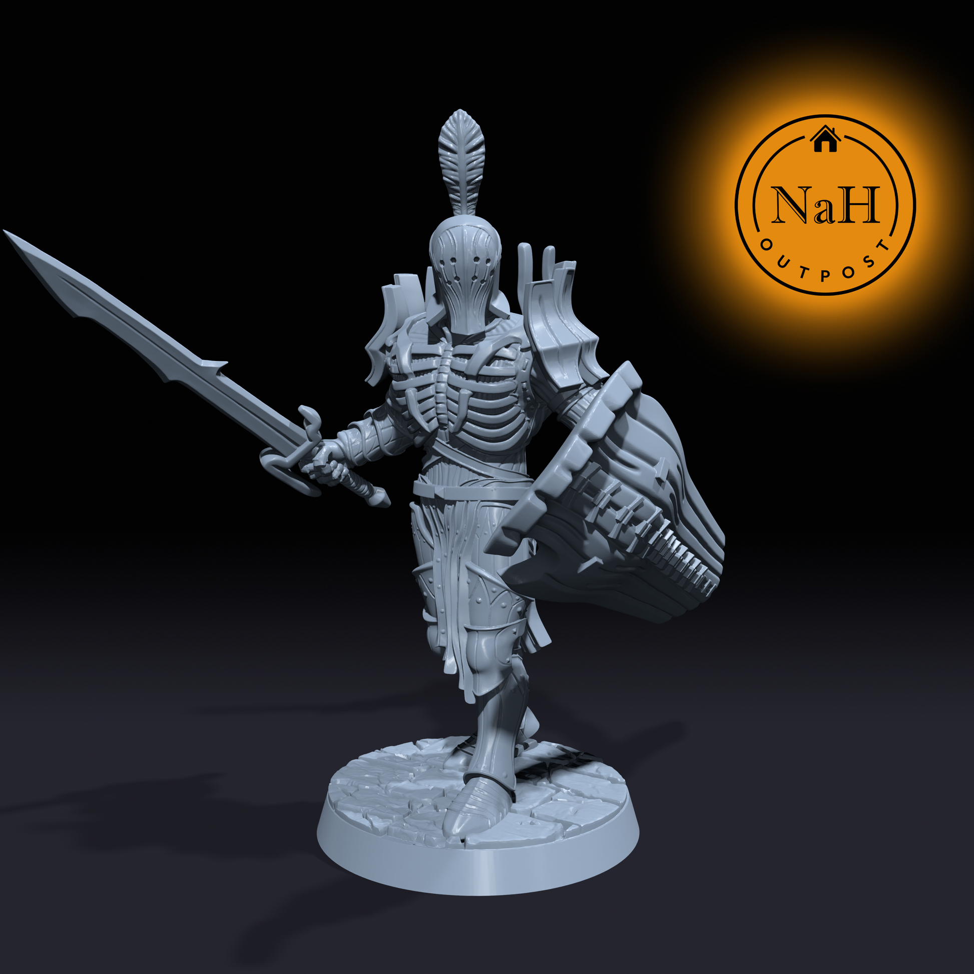 Amladril Shadowbane | Death Knight Paladin Miniature | Tabletop Games D&D War Gaming | Dungeons and Dragons Mini