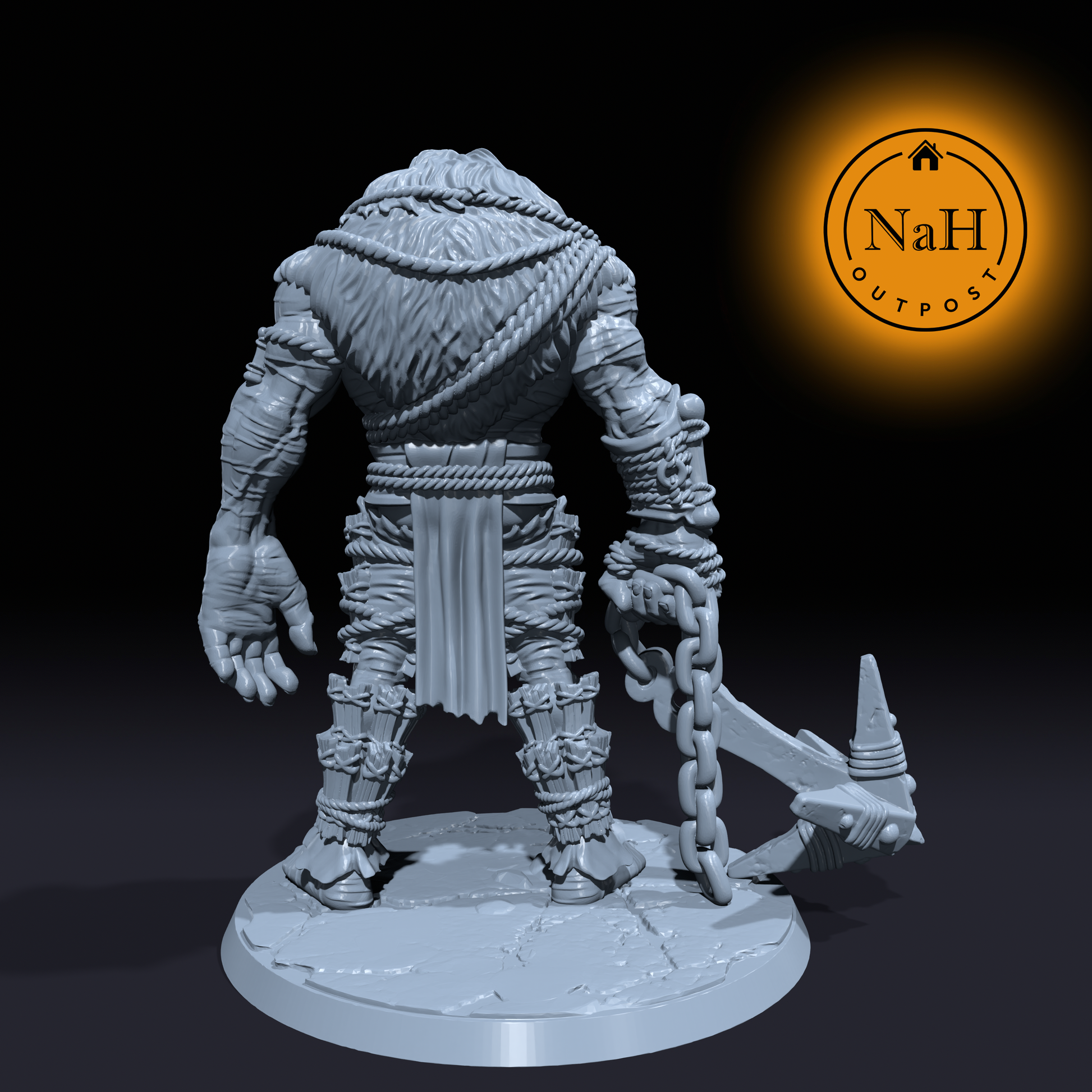 Morwyff | Ice Ogre | Undead Giant miniature for Tabletop games like D&D and War Gaming | Dungeons and Dragons Mini | RN estudio