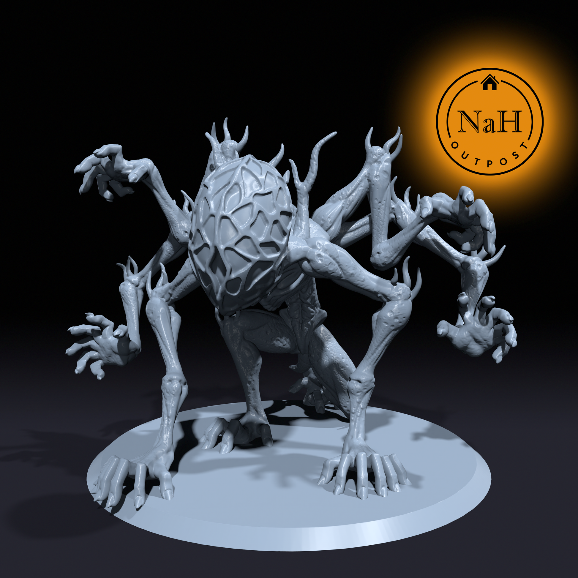 Tanauga, the Mind Devourer | Elder Mind Slayer God | Aberration miniature for Tabletop games like D&D and War Gaming| Dungeons and Dragons Mini | RN estudio