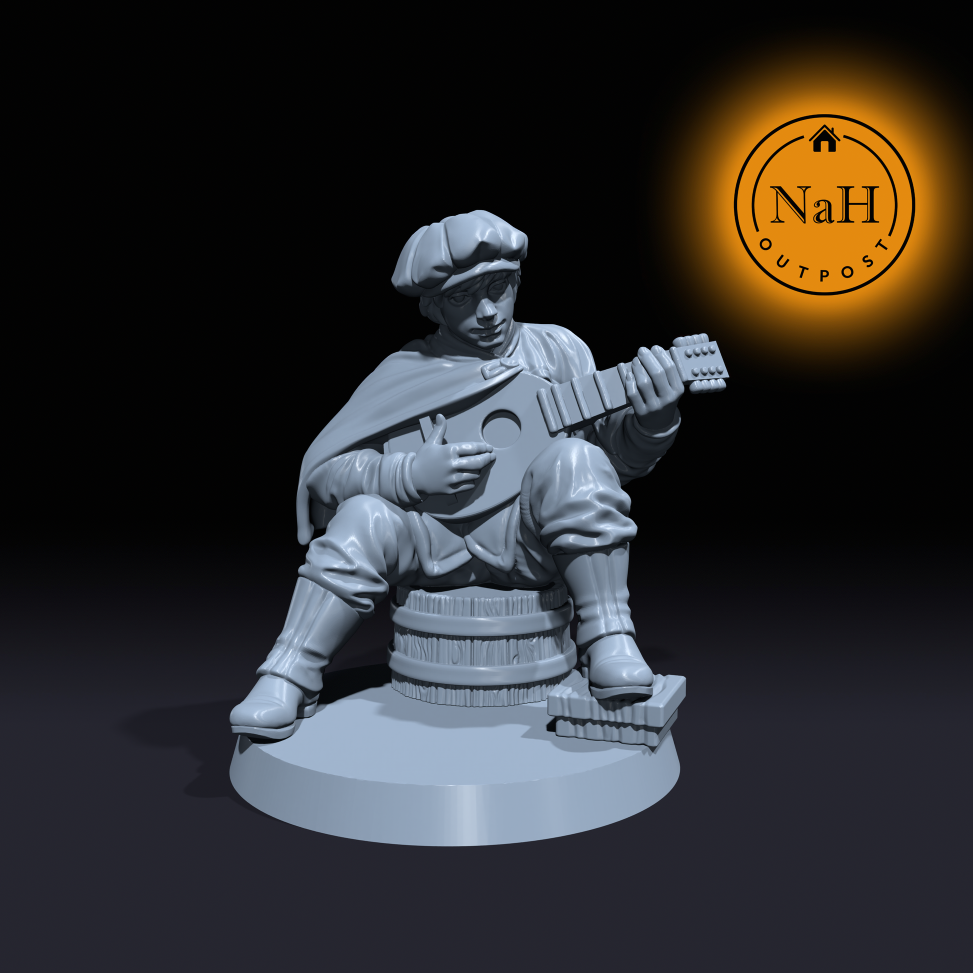 Forley Quickfingers | Pocket Picking Bard | Rogue miniature for Tabletop games like D&D and War Gaming| Dungeons and Dragons Mini | RN estudio