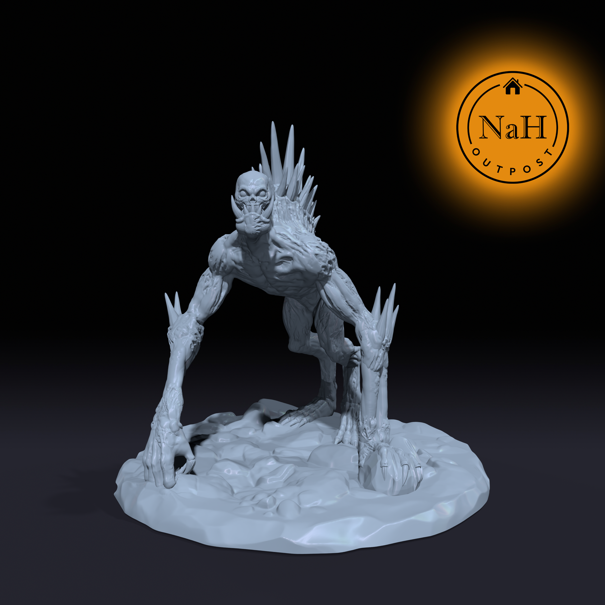 Malghor, the Maw of the Barrow | Archghoul Undead Miniature for Tabletop games like D&D and War Gaming | Dungeons and Dragons Mini