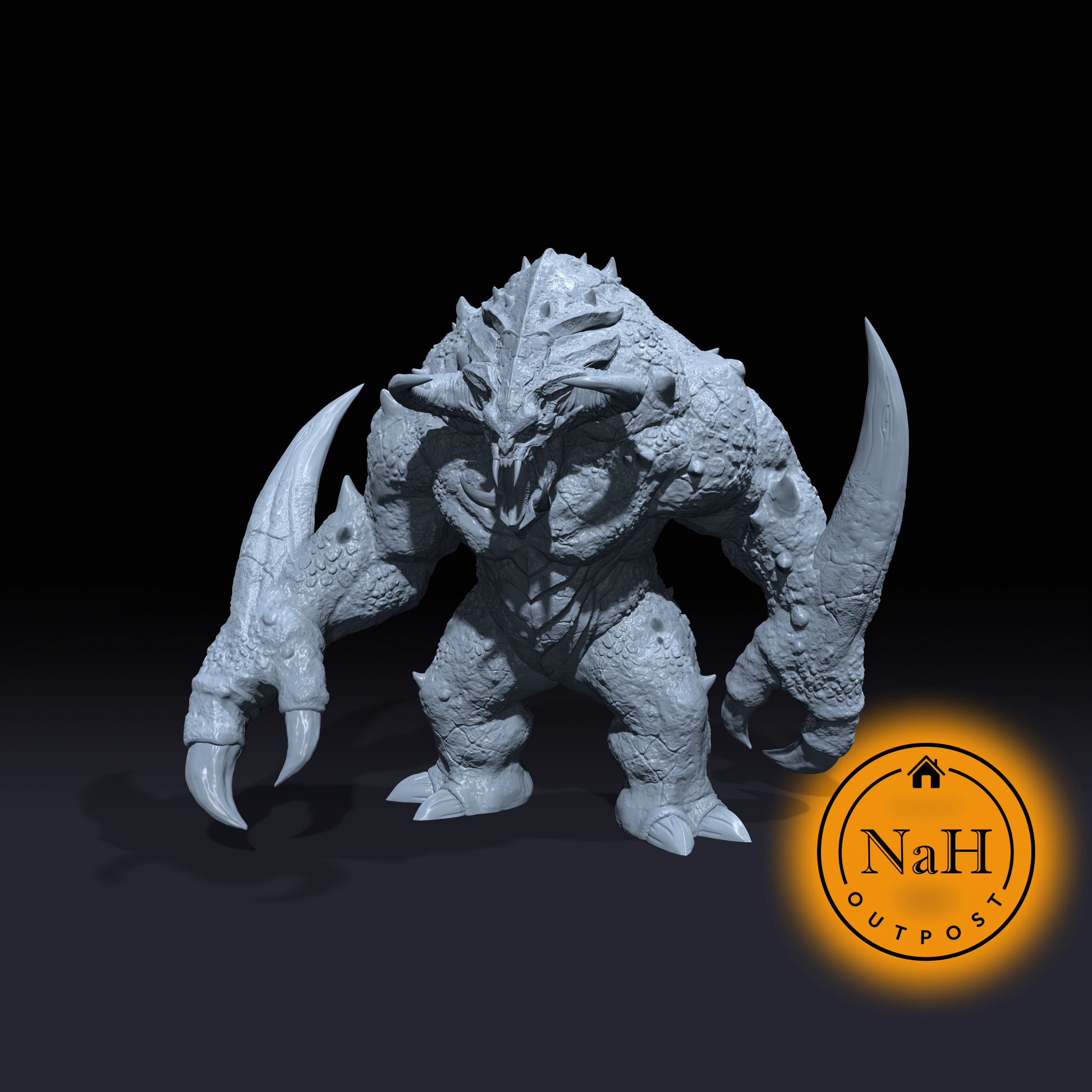 Bellowbrute | Moloch | Pit Fiend | Devil Lord Miniature for Tabletop games like D&D 5e and TTRPG War Gaming