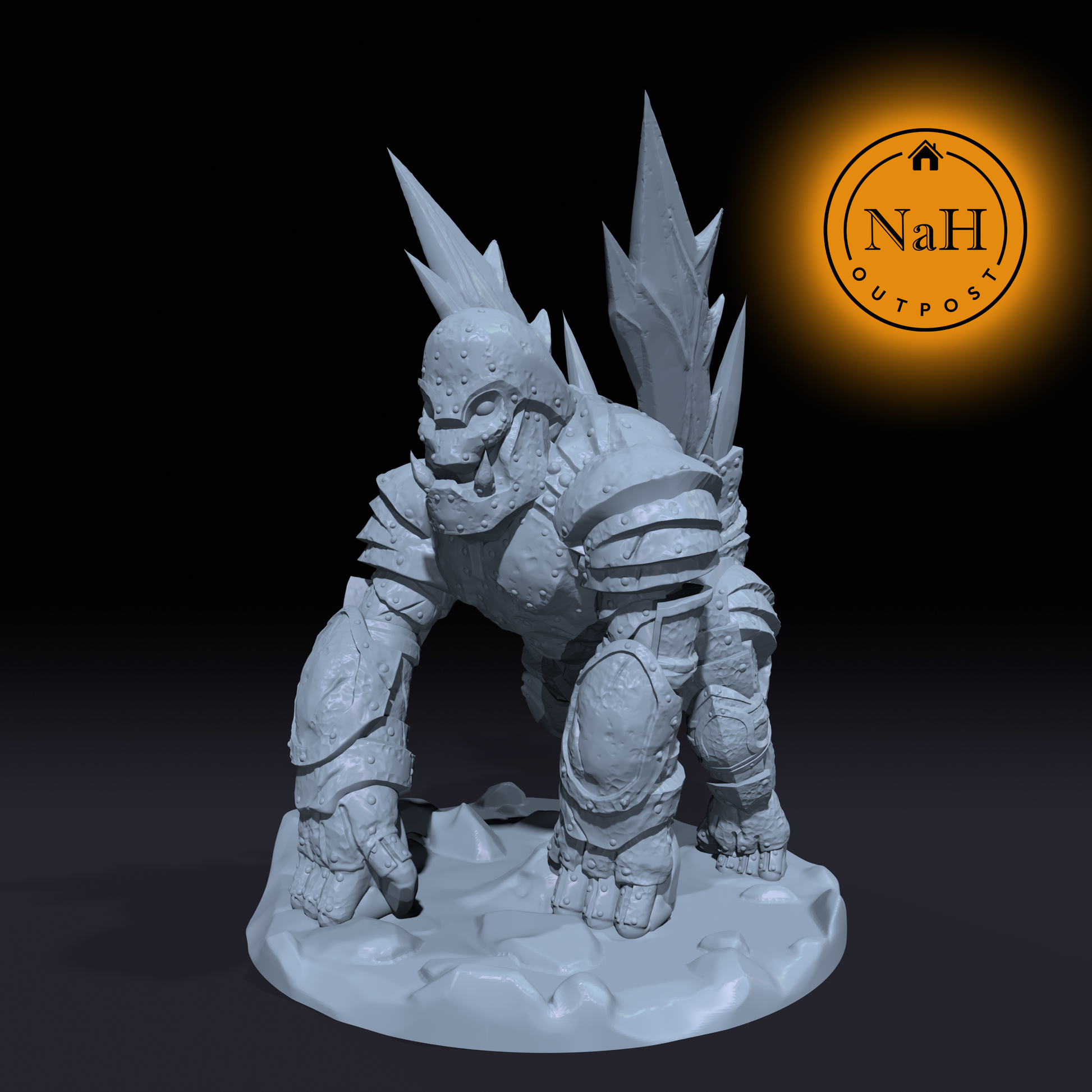 Tharnox, the Siege Crawler | Battlebuilt Charger Construct Miniature for Tabletop games like D&D and War Gaming | Dungeons and Dragons Mini