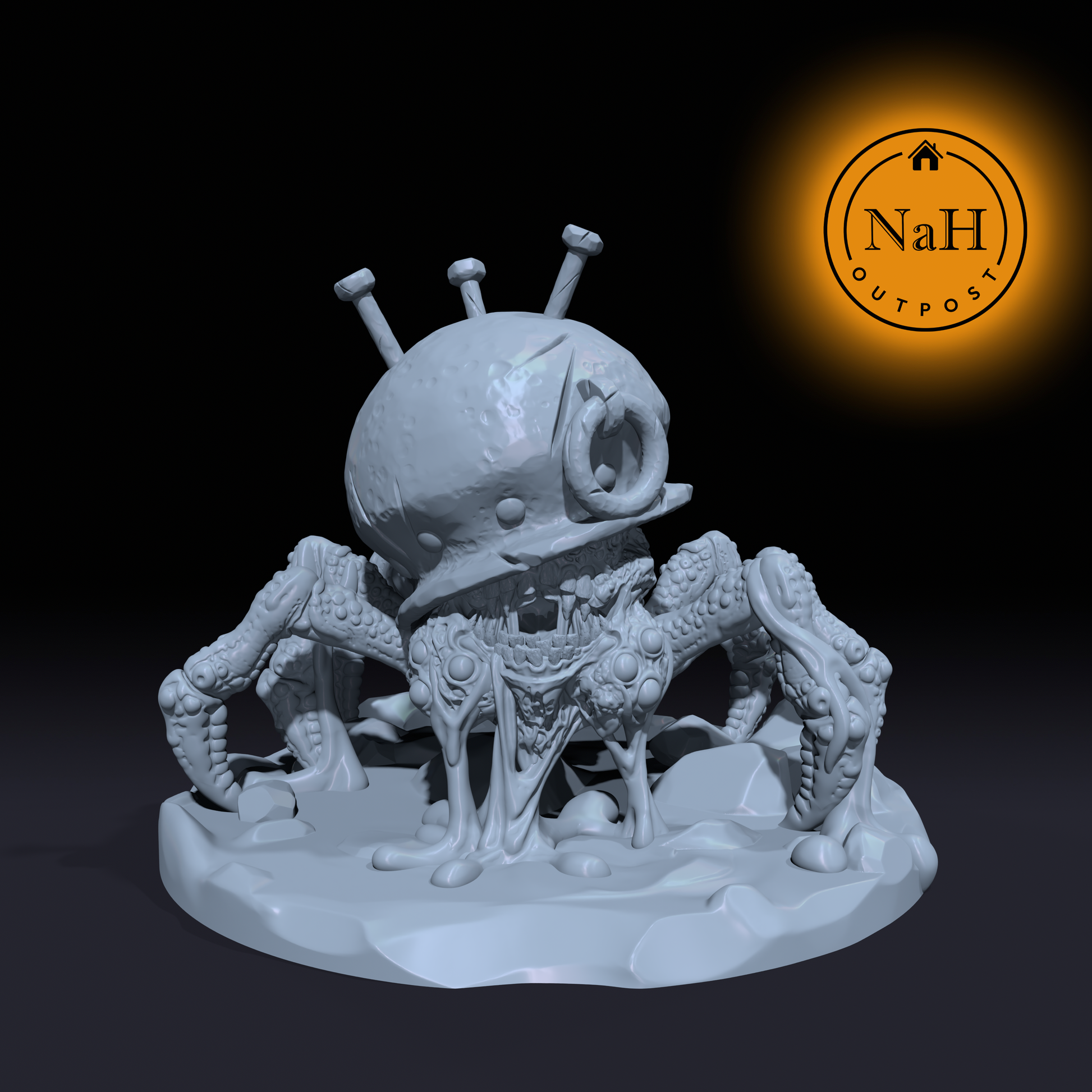 Zzuth’gar, the Cauldron-Born Horror | Cauldron Crawler Aberration Miniature for Tabletop games like D&D and War Gaming | Dungeons and Dragons Mini