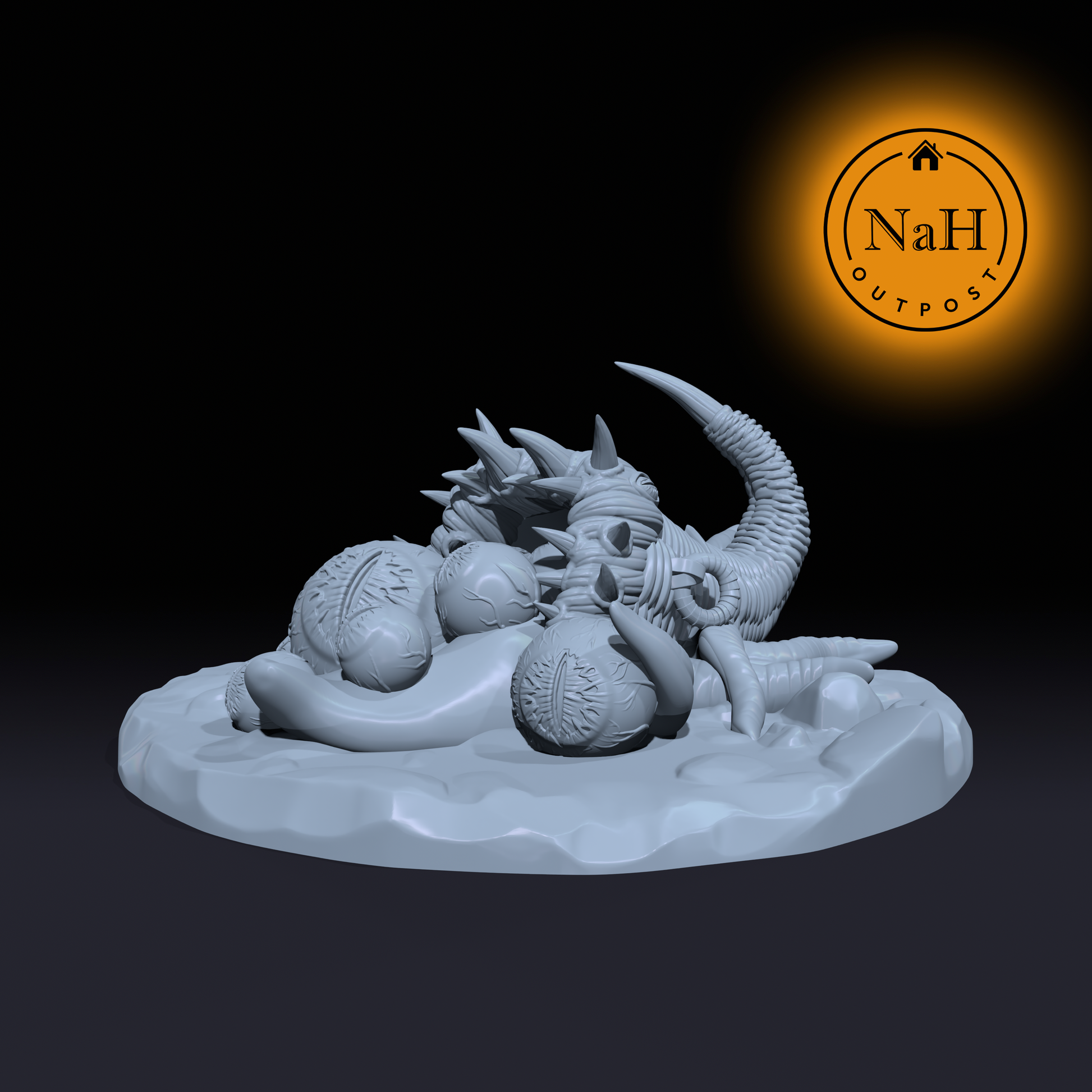 Cornugrossa, the Feast Unending | Cornucopia Mimic Miniature for Tabletop games like D&D and War Gaming | Dungeons and Dragons Mini