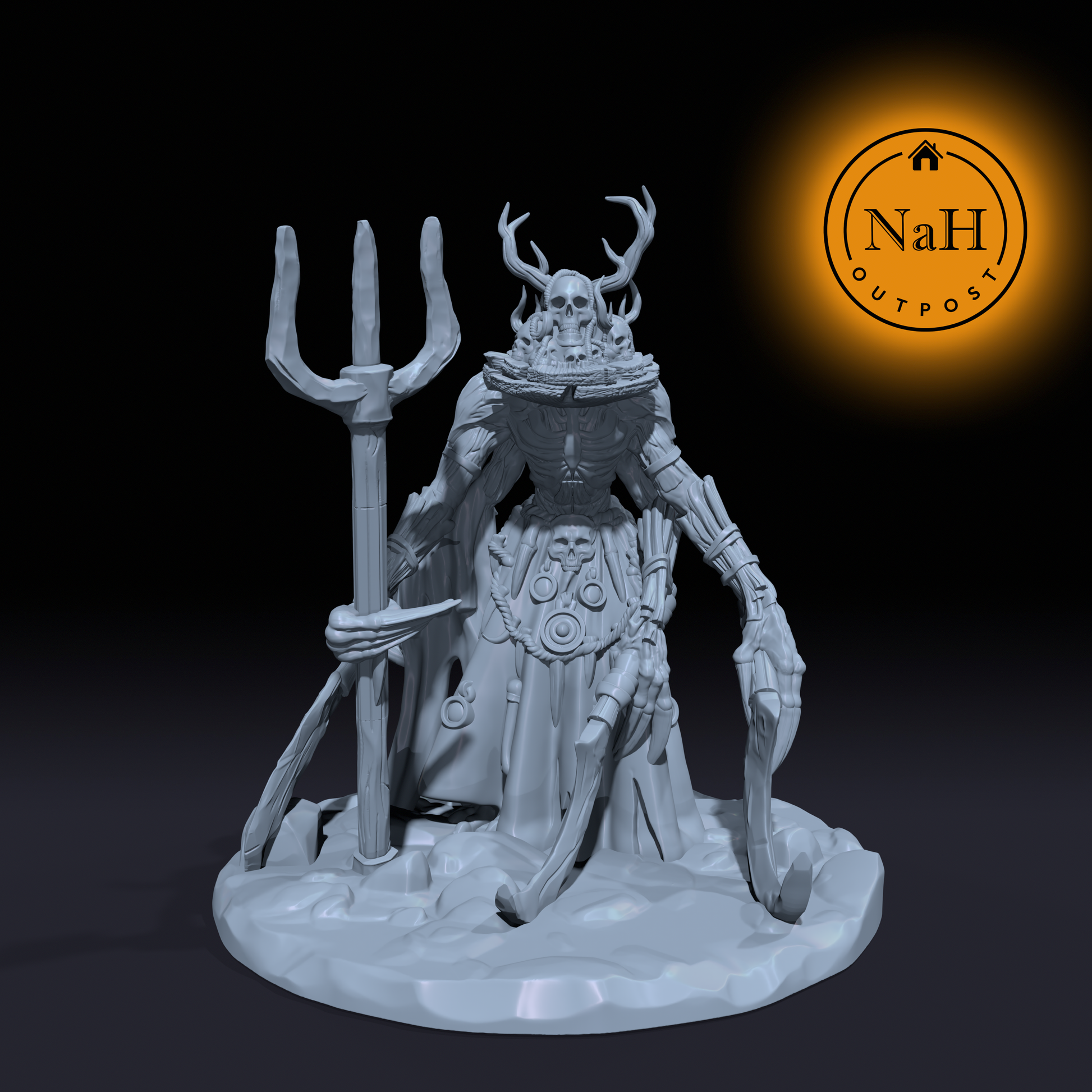 Thornking, the Warden of Hollow Roots | Living Effigy Monster Miniature for Tabletop games like D&D and War Gaming | Dungeons and Dragons Mini