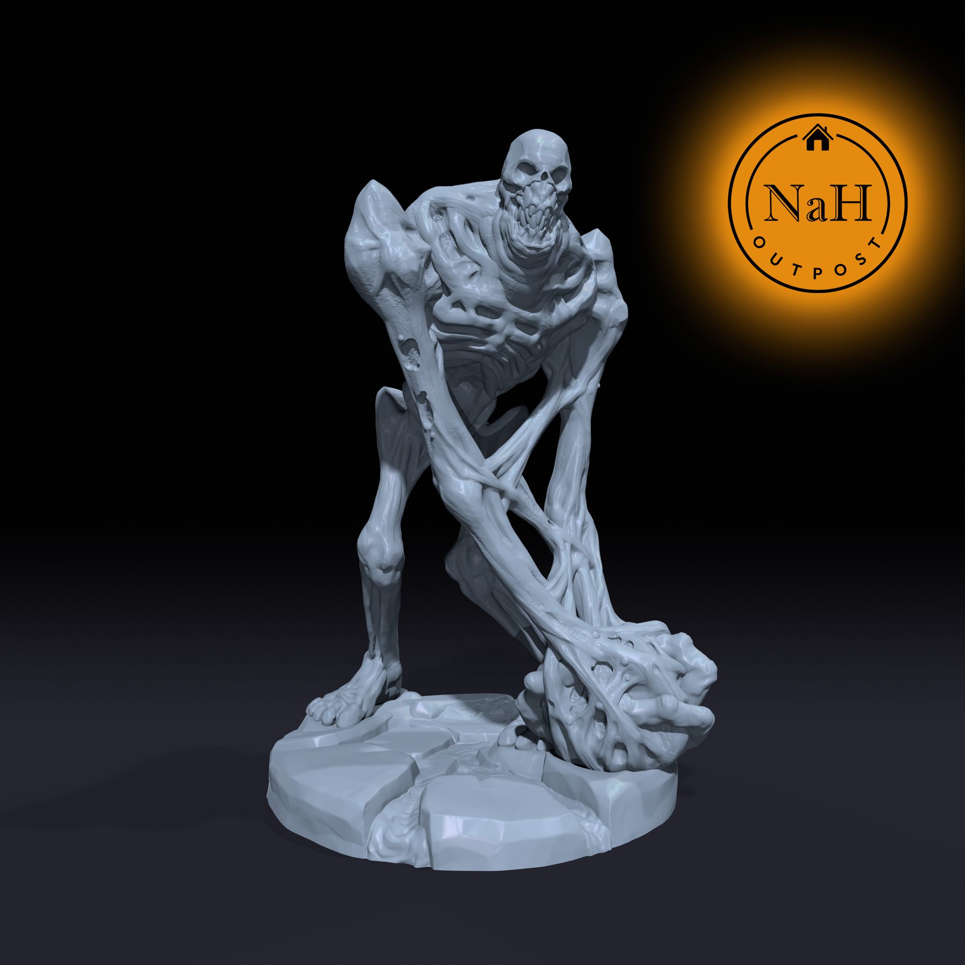 Varthok, the Gravedust Warden | Weighted Colossus Monster Miniature for Tabletop games like D&D and War Gaming | Dungeons and Dragons Mini