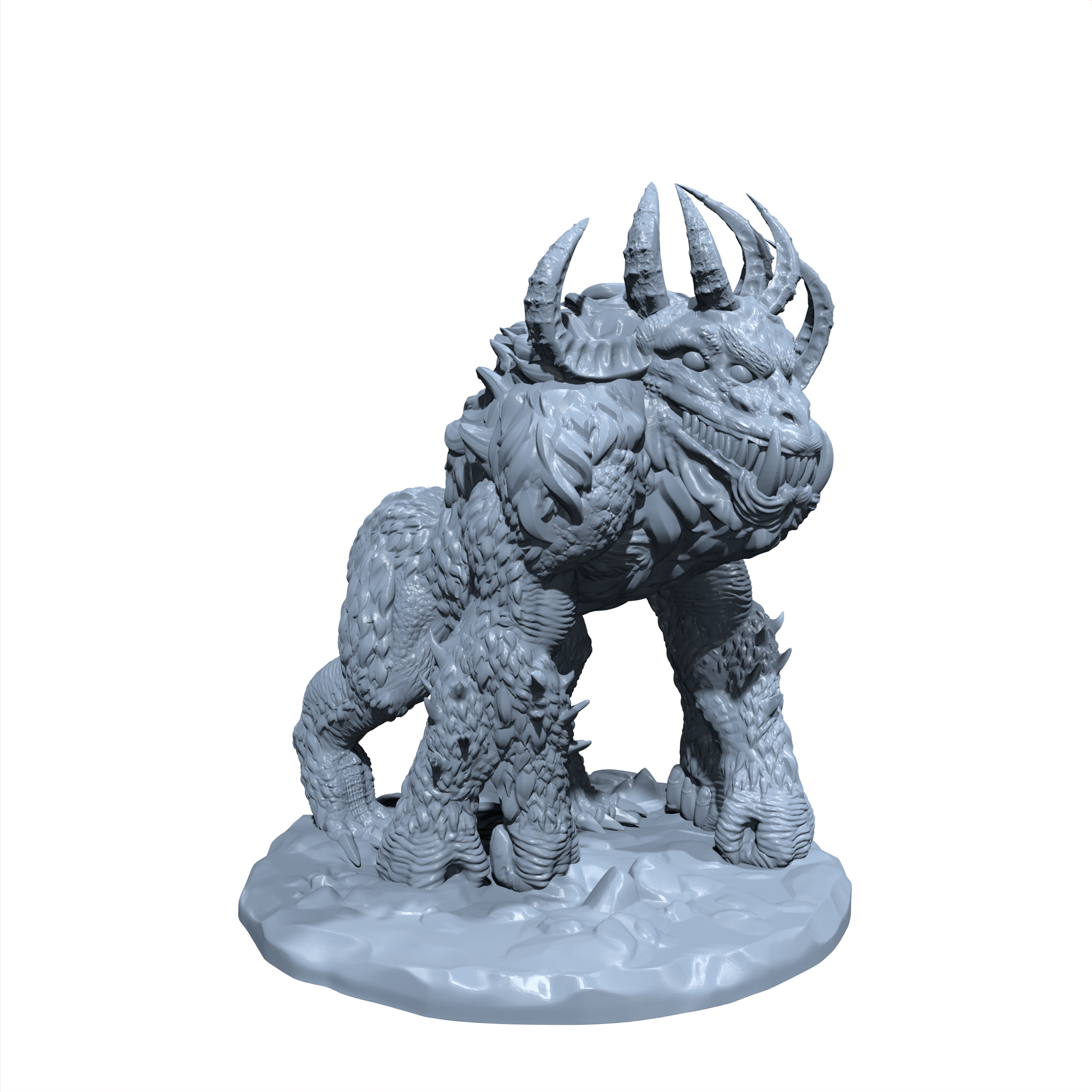Stonetusk the Grotto King | Cave Devil | Underdark Brute | Fiend Golem Miniature for Tabletop games like D&D 5e and TTRPG War Gaming