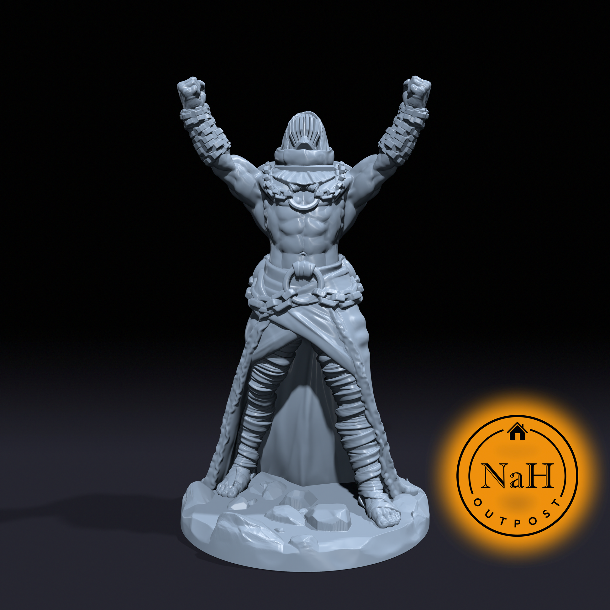 Elysar Chainwhisper | Chained Prophet | Miniature for Tabletop games like D&D and War Gaming