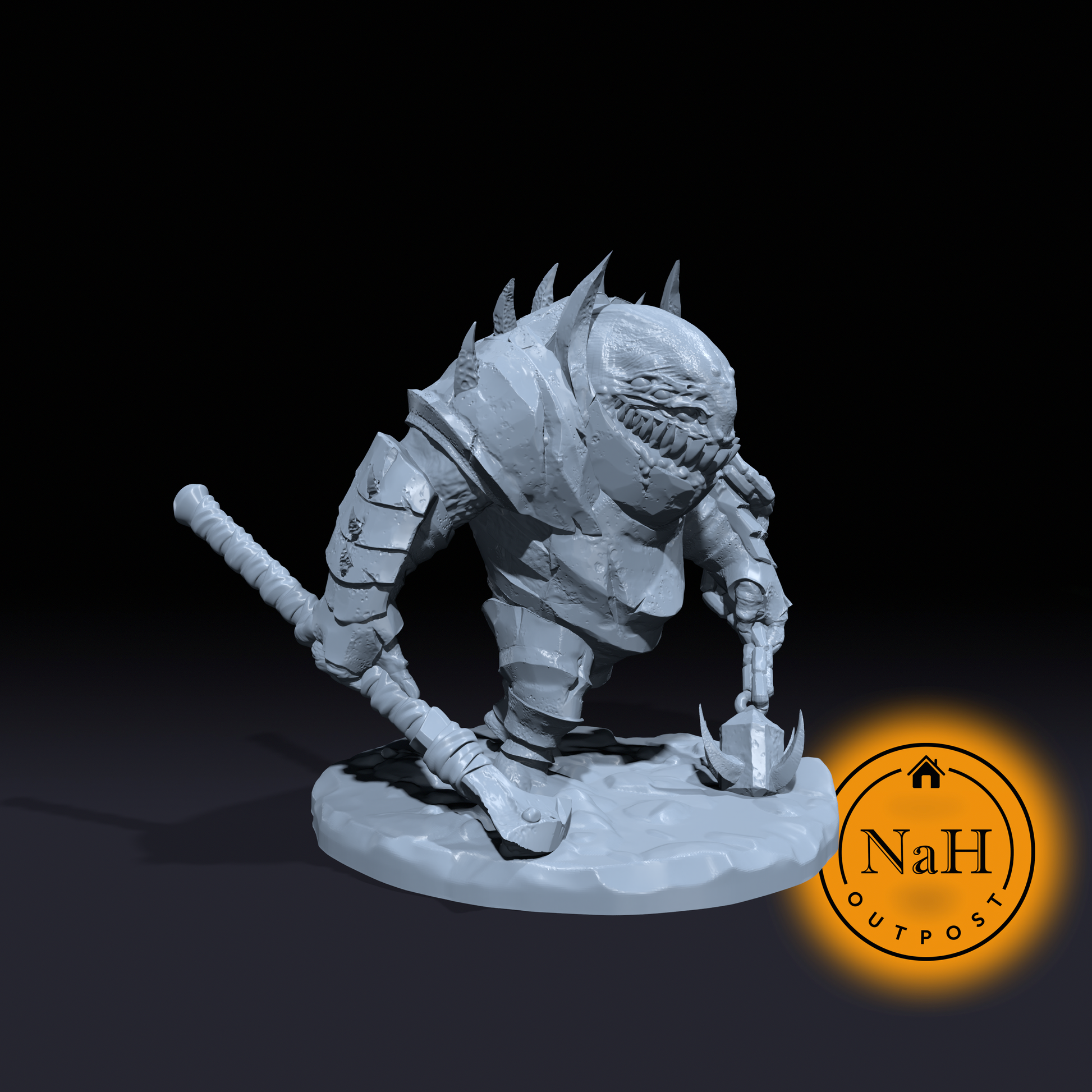 Gravemire the Remnant Reaver | Corpses Cleaner | Bottom Feeding Fiend | Monstrosity Miniature for Tabletop games like D&D 5e and TTRPG War Gaming