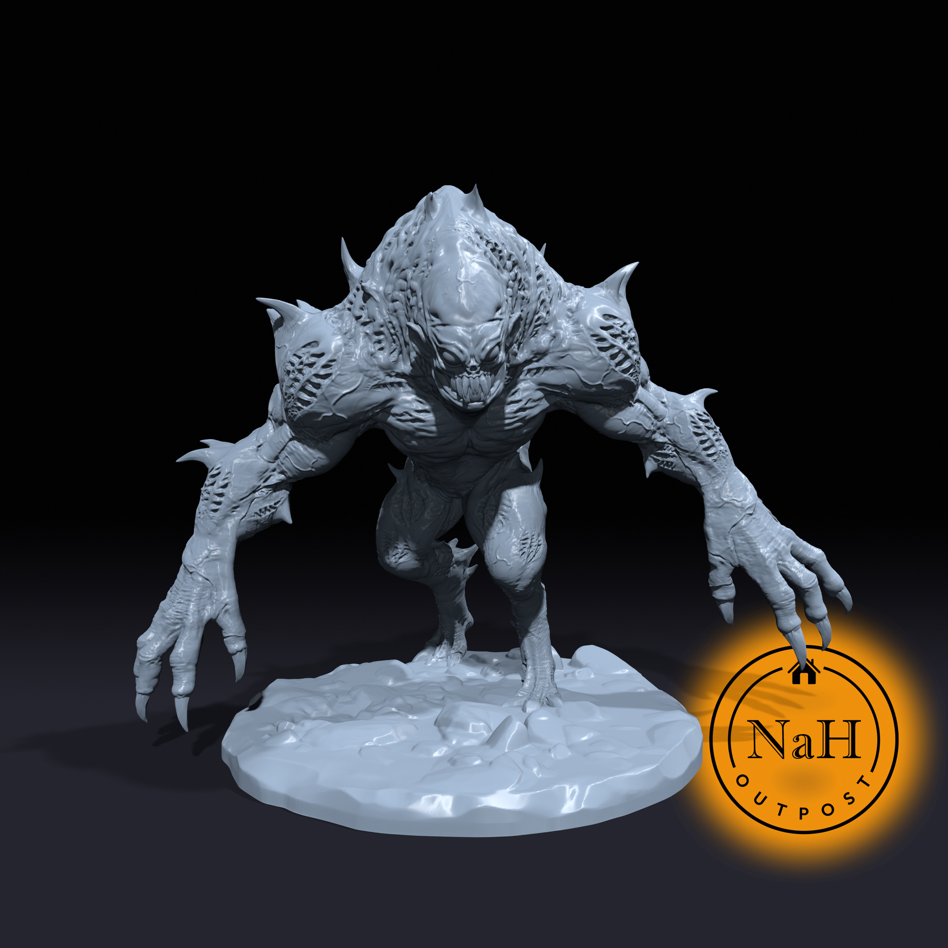 Kravax Earthshaker | Cragbakker | Devil Solider | Fiend Miniature for Tabletop games like D&D 5e and TTRPG War Gaming