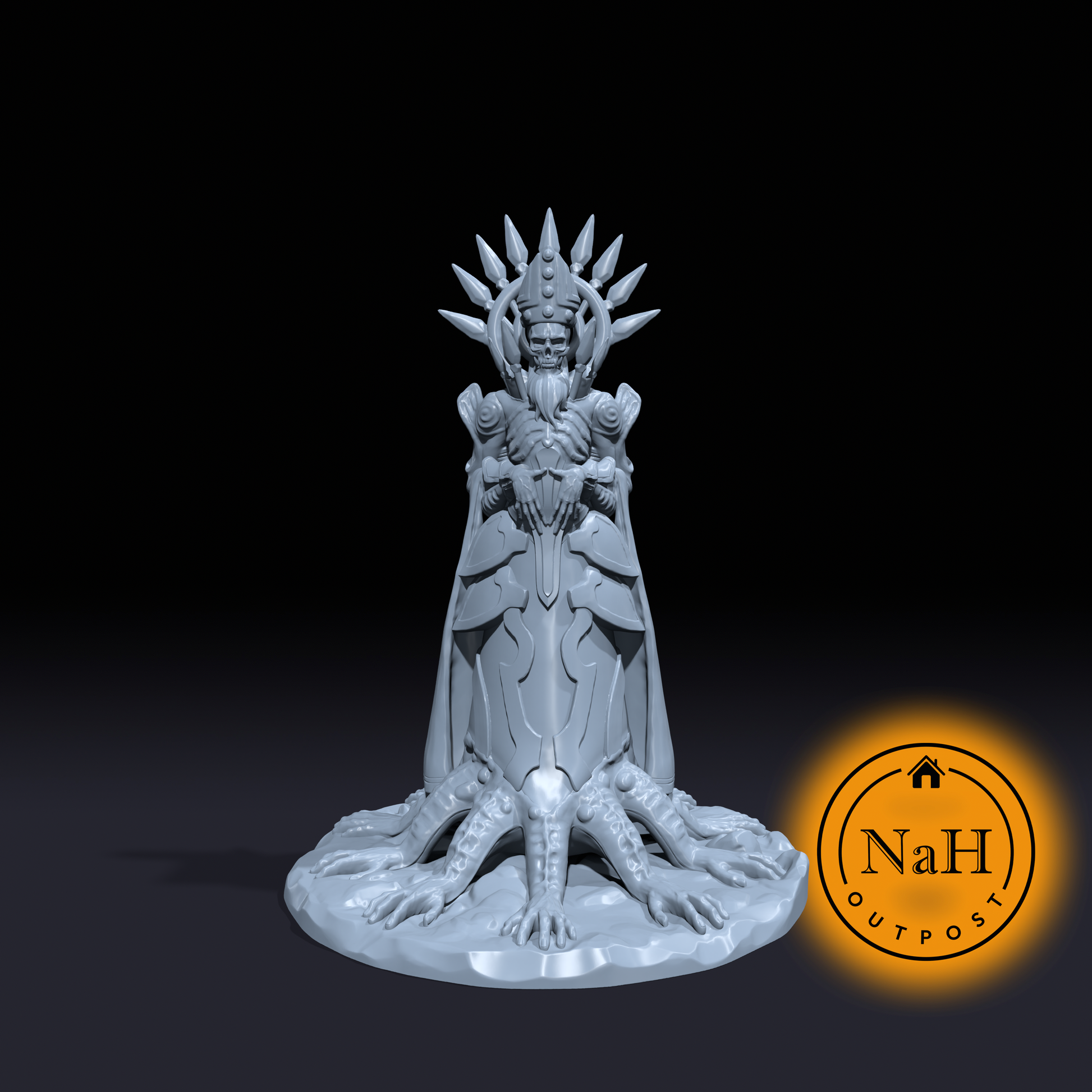 Ethereus the Unhallowed | Dark Pope | Undead Aberration Miniature for Tabletop games like D&D and War Gaming