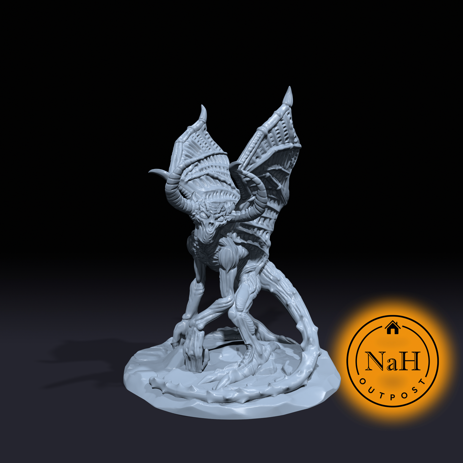 Frightwing the Despoiler | Dark Haunt Fiend | Miniature for Tabletop games like D&D and War Gaming