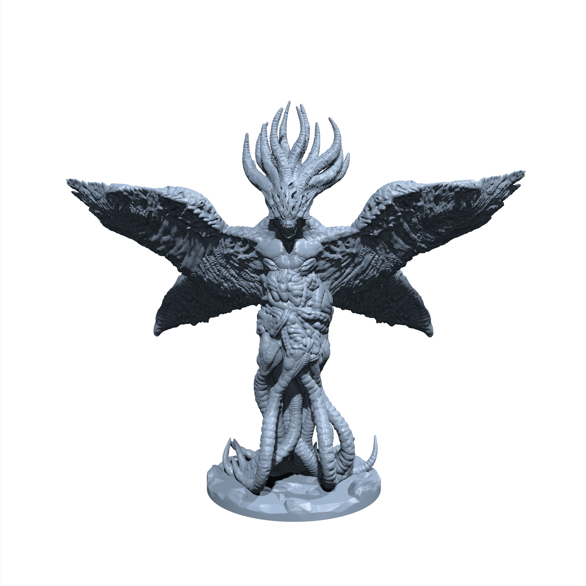 Wraithwing | Demiguard | Biblical Angel Guard | Evil Angel Miniature for Tabletop games like D&D 5e and TTRPG War Gaming