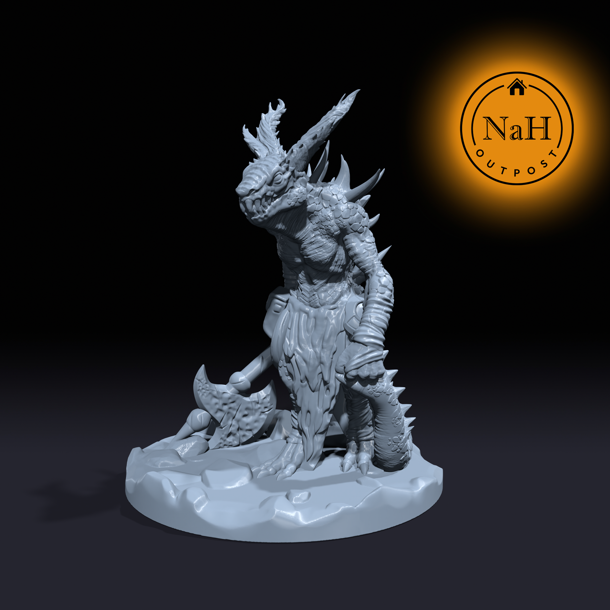 Grizzlefang the Vicious | Dire Kobold | Yeenoghu Butcher | Fiend Miniature for Tabletop games like D&D 5e and TTRPG War Gaming