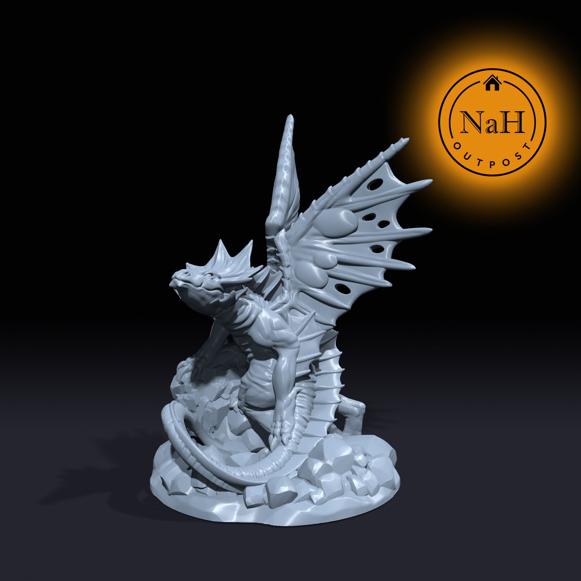 Liralei the Whimsywing | Faerie Dragon | Fairy Dragon | Miniature for Tabletop games like D&D and War Gaming