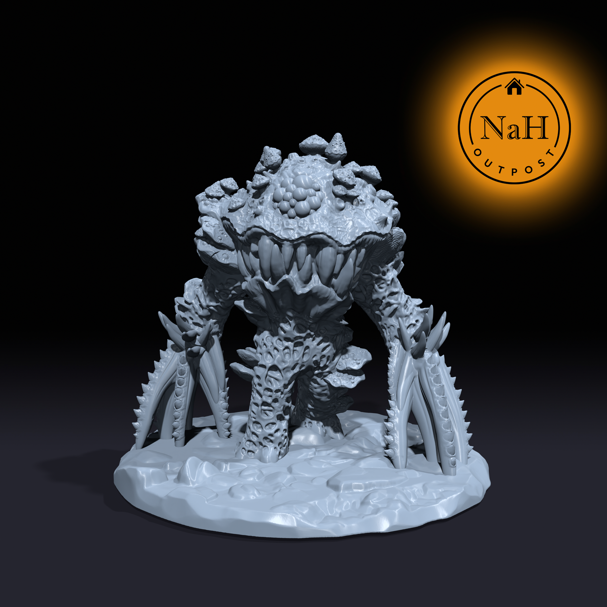 Fungaroth, the Mold Monarch | Fungal Horror | Shambling Mound | Plant Construct Miniature for Tabletop games like D&D 5e and TTRPG War Gaming