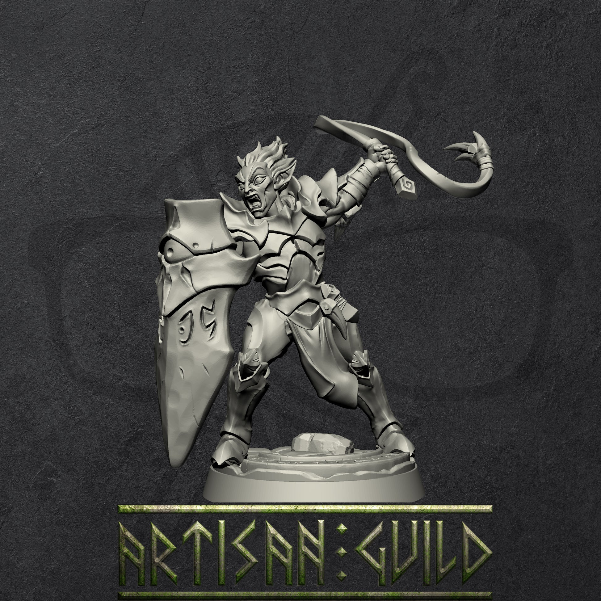 Ashen Alfar Inquisitors and Priests | Modular Drow | Elf miniature for Tabletop games like D&D and War Gaming