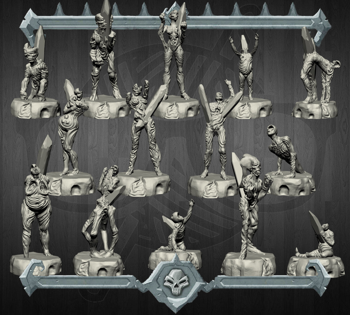 Damned Souls | Haruman Tortured miniature for Tabletop games like D&D and War Gaming
