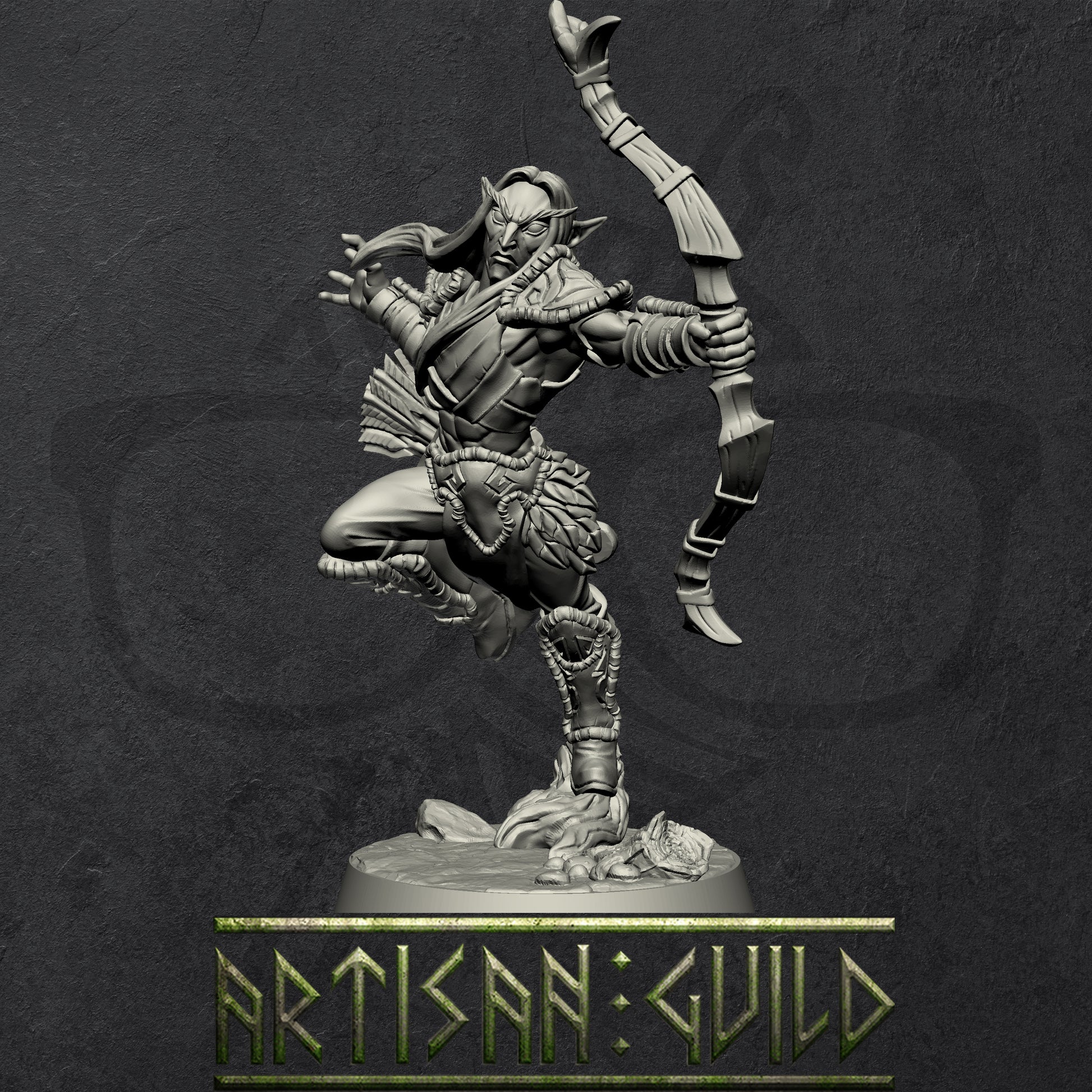 Deepwood Alfar | Elf Rangers | Rogues miniature for Tabletop games like D&D and War Gaming