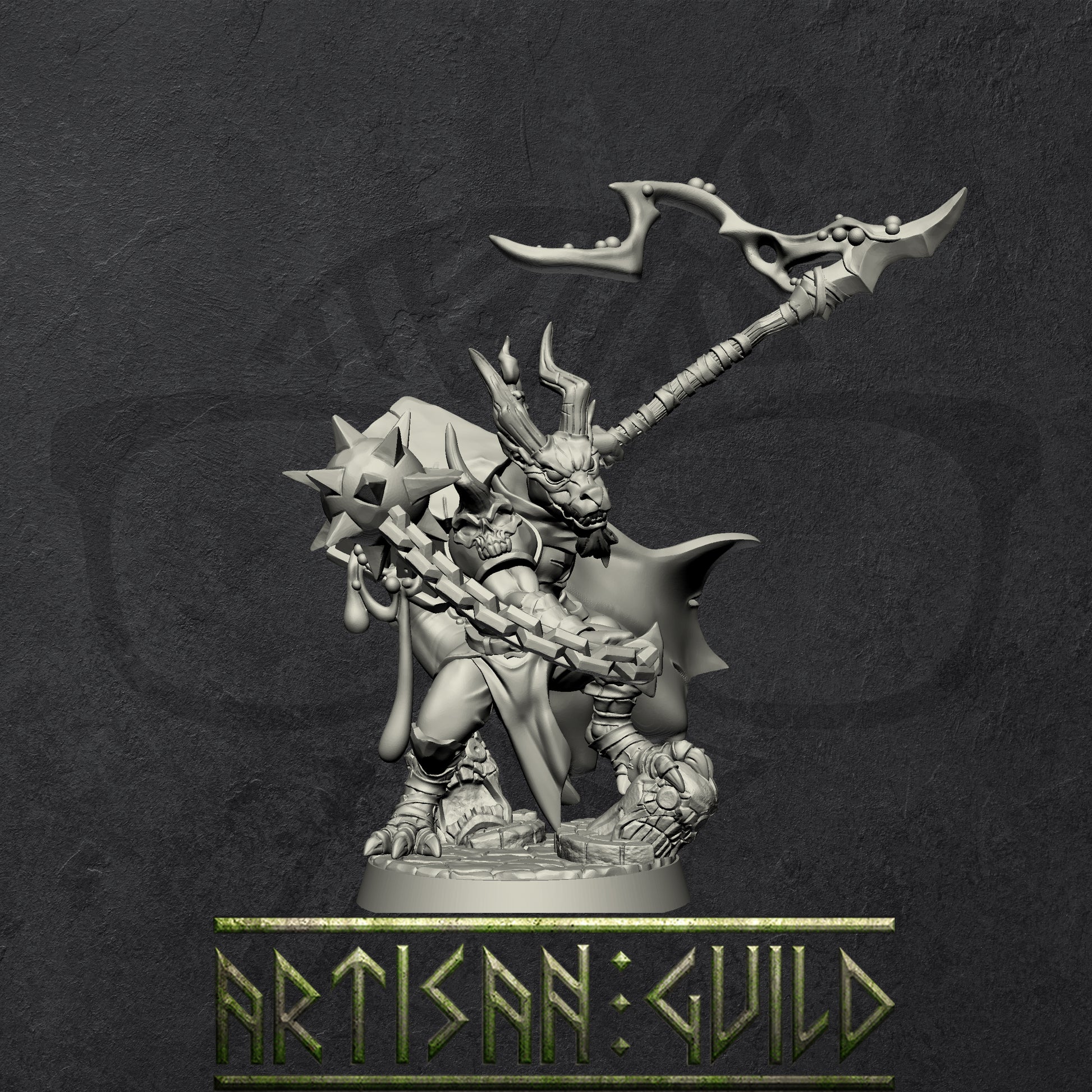 Doggoz The Cagemaster | Plague-Mine Kobold Leader miniature for Tabletop games like D&D and War Gaming