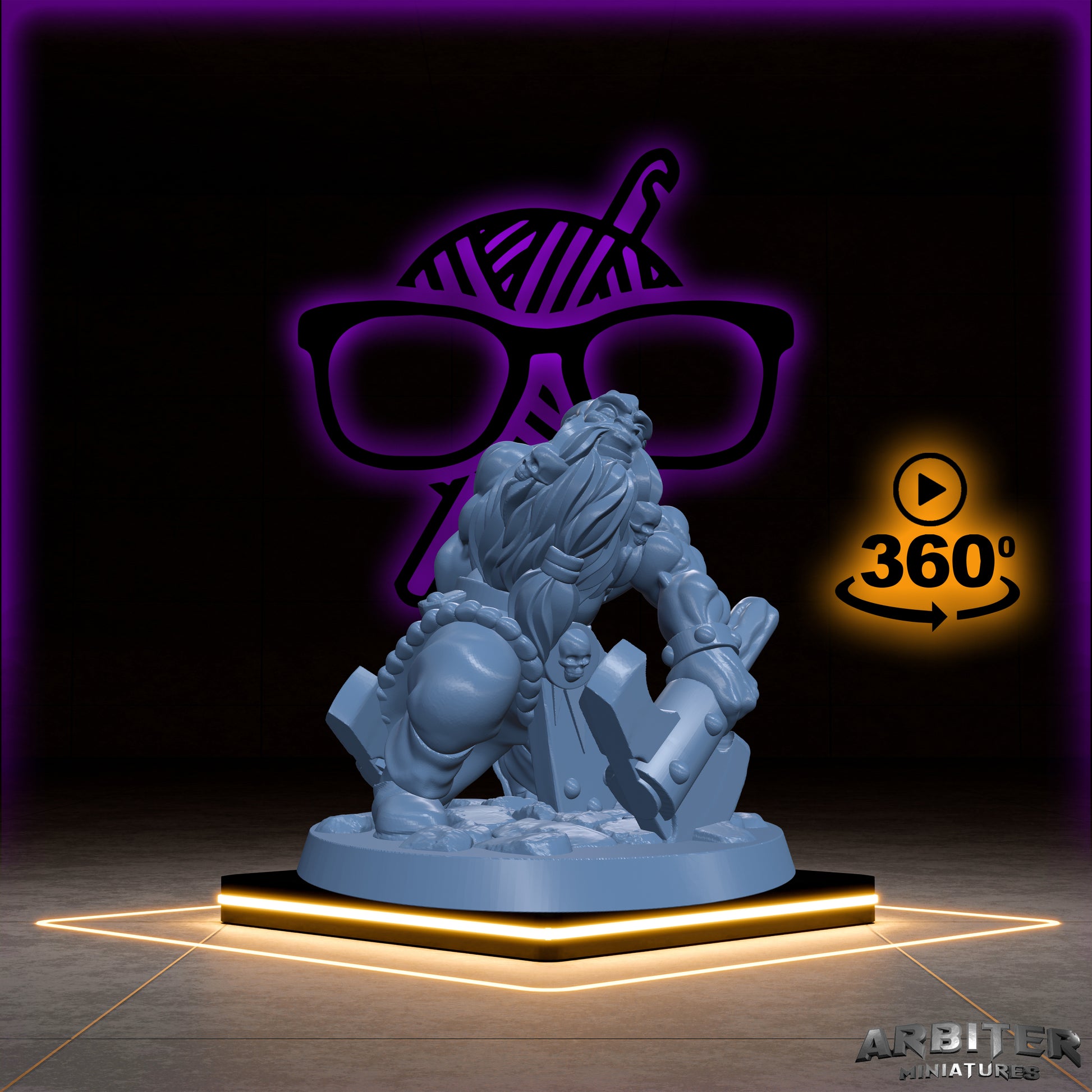 Dwarf Fighter | Barbarian miniature for Tabletop games like D&D or War Gaming | KS 01 Dwarf Release