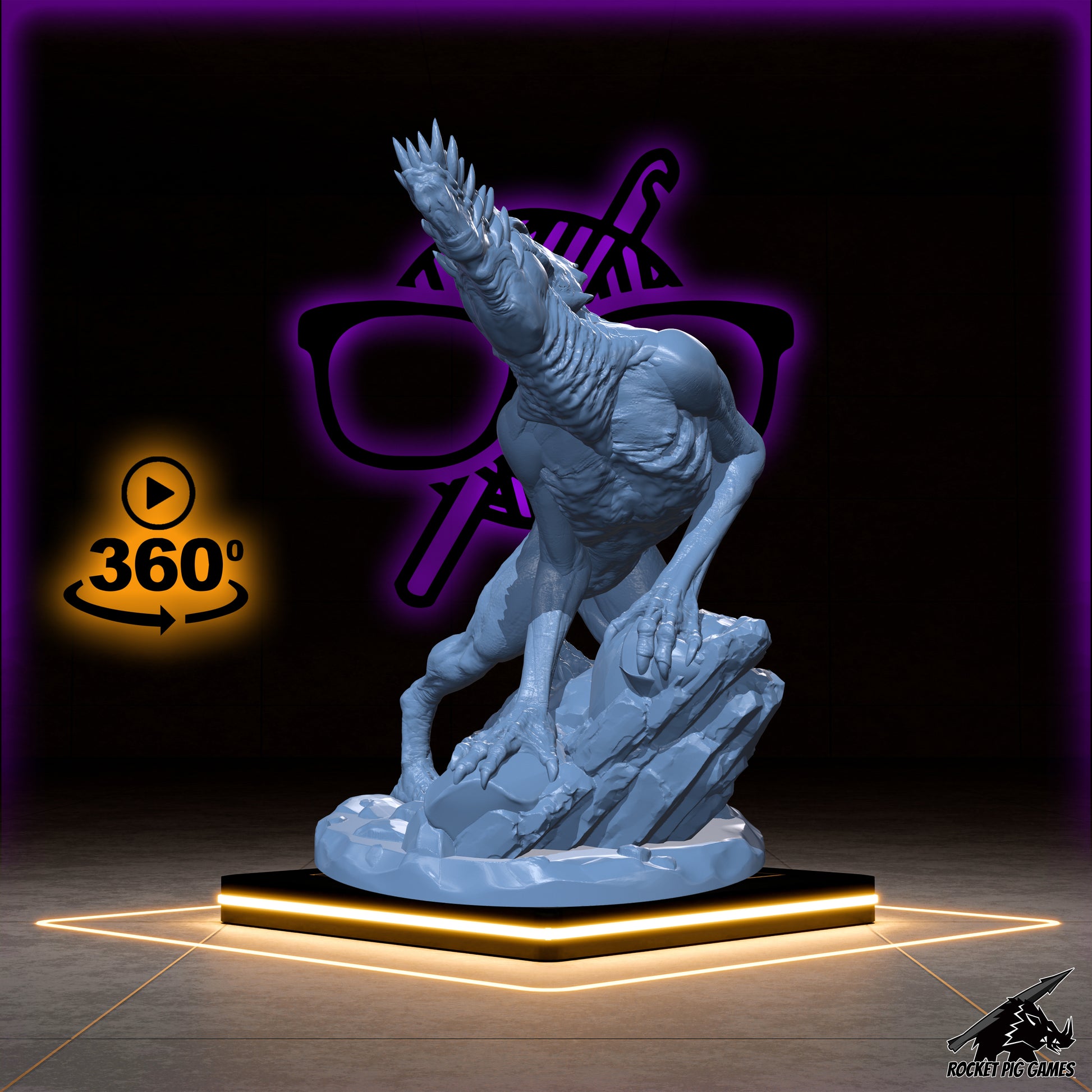 Eviscerators | Demodog | Demogorgon Pet miniature for Tabletop games like D&D and War Gaming