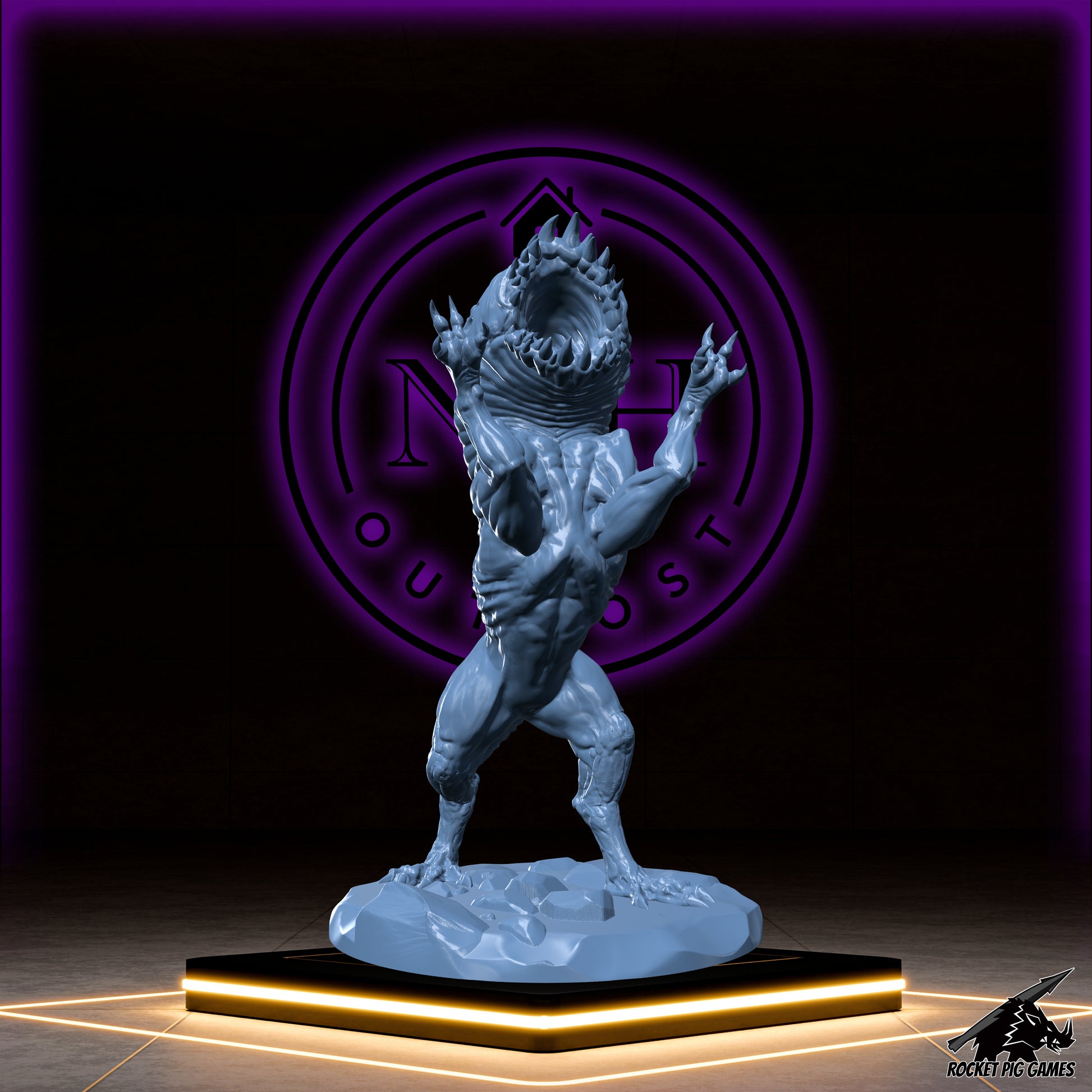 Razormaw, the Flesh Reaver | Glutton Hound Set | Fiend Miniature for Tabletop games like D&D 5e and TTRPG War Gaming