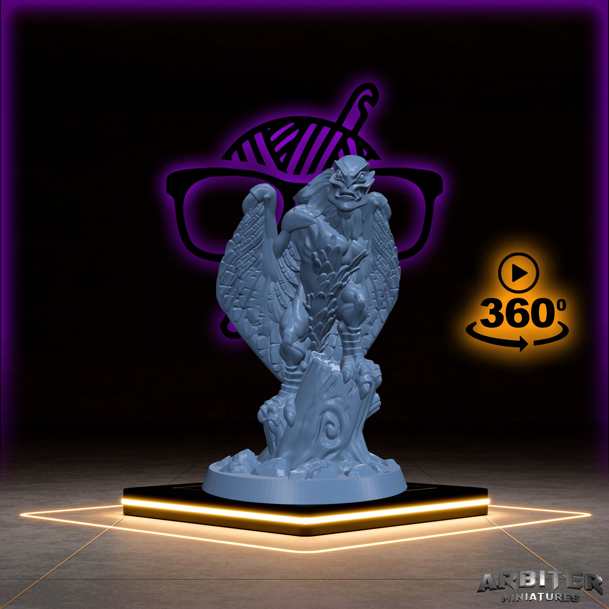 Harpy | Arbiter Siren miniature for Tabletop games like D&D or War Gaming