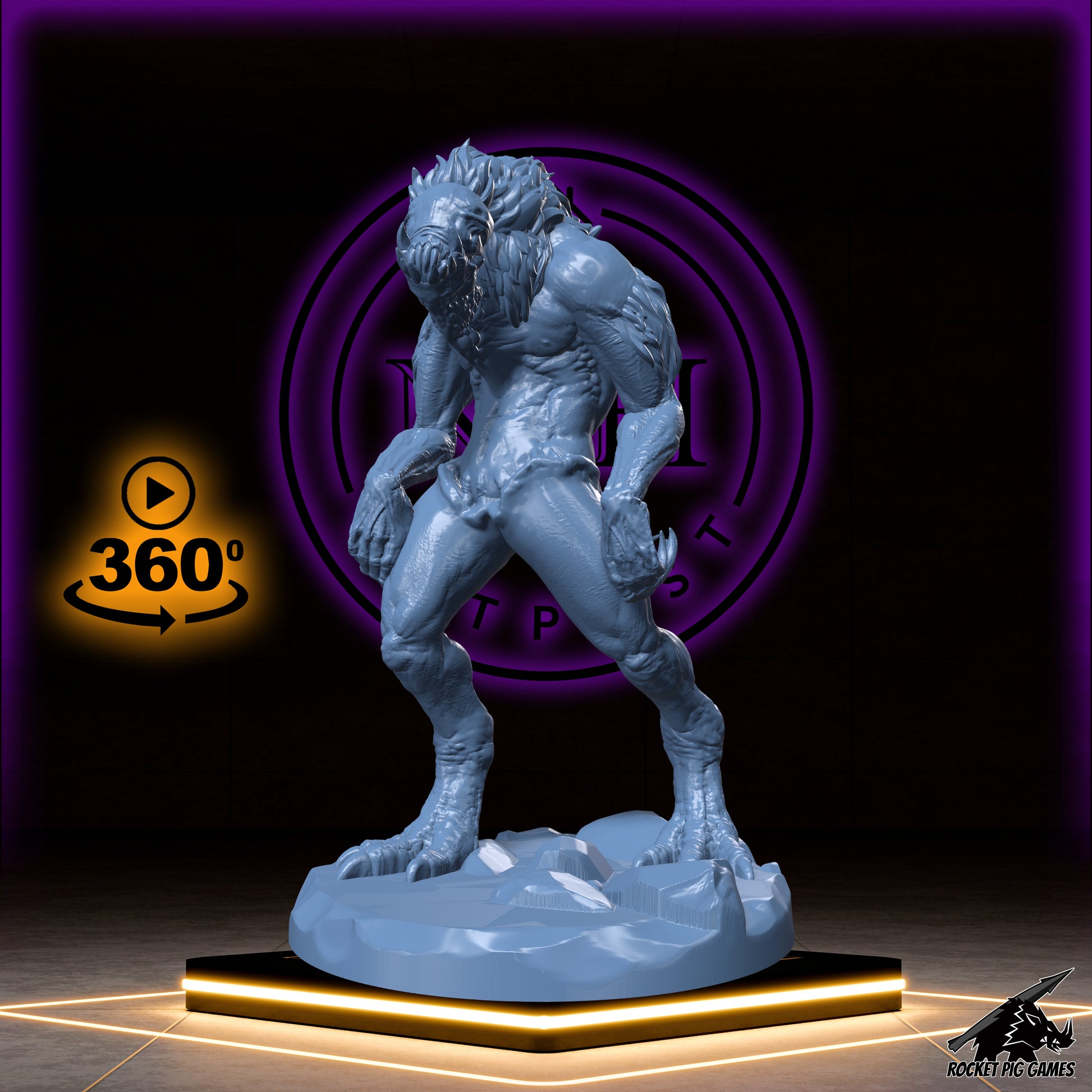 Grendar, the Fel Howl | Hunger Folk | Devouring Beast Miniature for Tabletop games like D&D and War Gaming