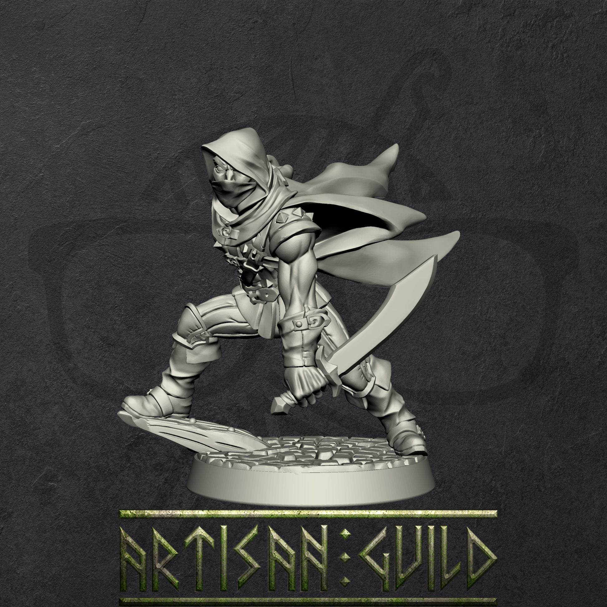 Adept Thieves | Rogue | Hunter | Thieves Guild miniature for Tabletop games like D&D and War Gaming