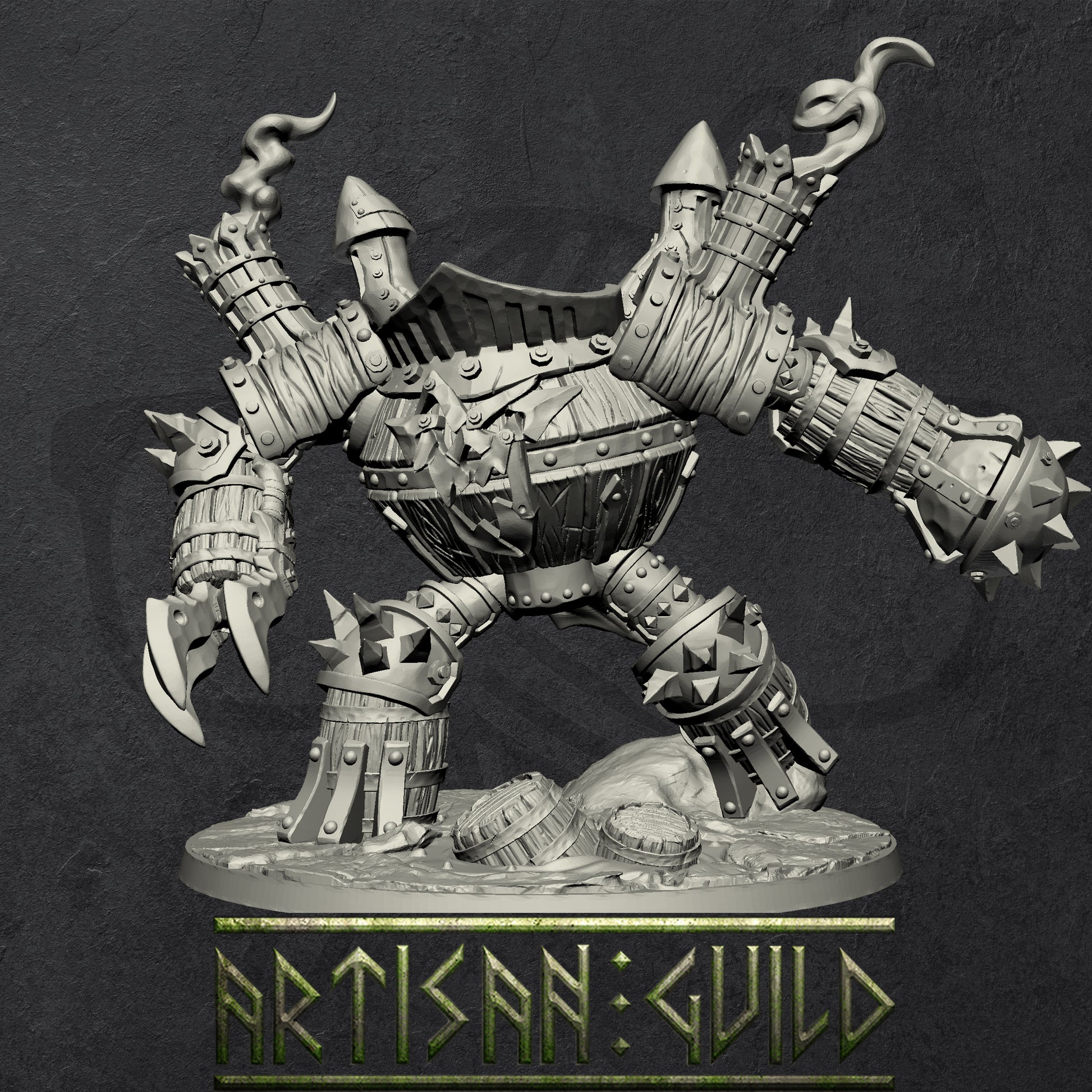 Scrap Golem | Modular Sparksoot Goblin Mount miniature for Tabletop games like D&D and War Gaming