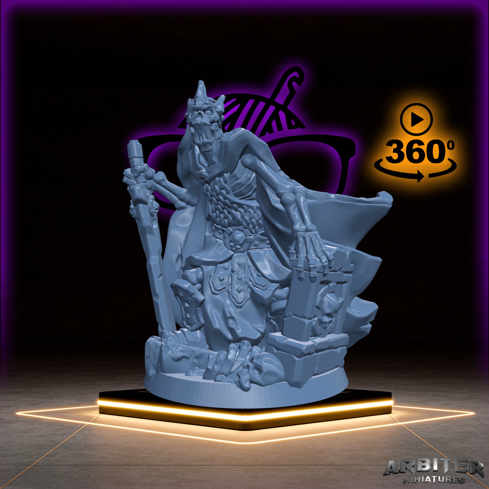 Skeleton Commander | Arbiter Legion I | Undead miniature for Tabletop games like D&D or War Gaming | Dead Undead Army
